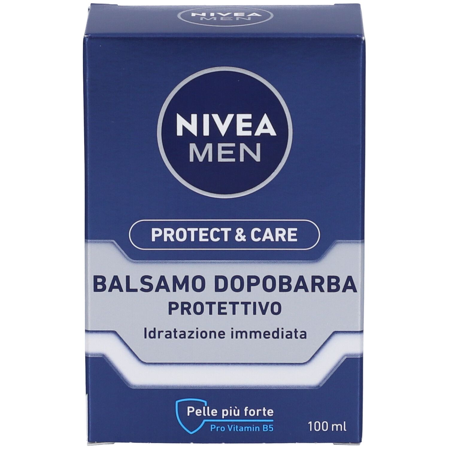 Nivea Men Protect & Care Balsamo Dopobarba Protettivo 100 ml, Dopobarba idratante per pelli secche