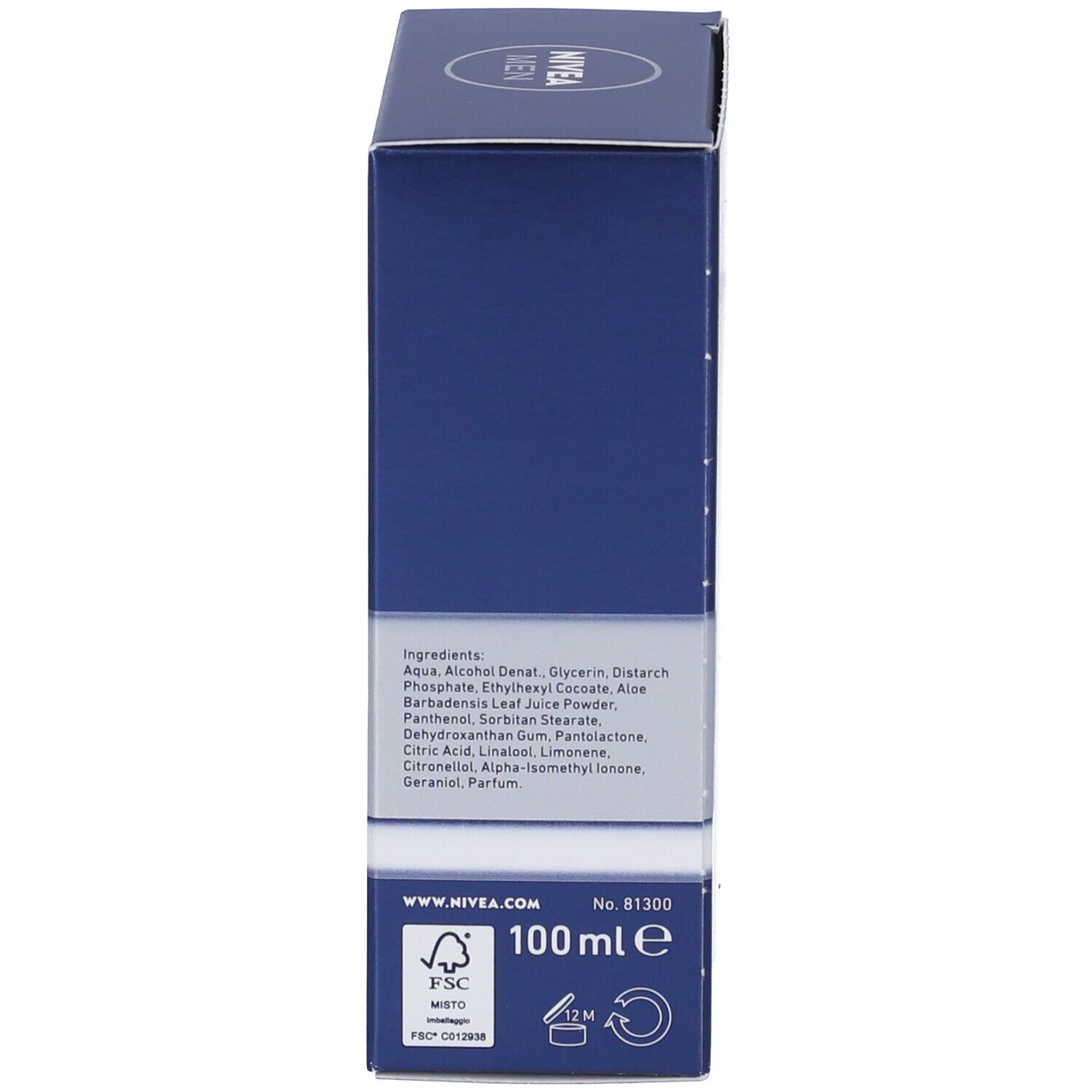 Nivea Men Protect & Care Balsamo Dopobarba Protettivo 100 ml, Dopobarba idratante per pelli secche