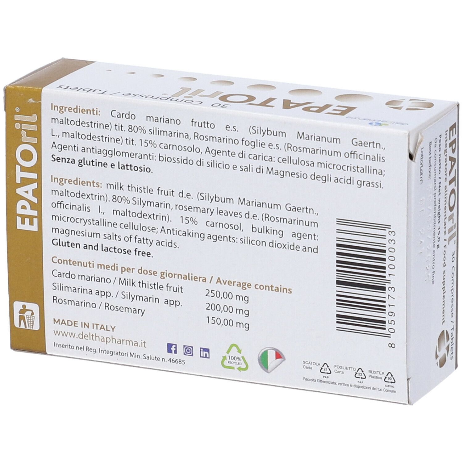 Epatoril 30 Compresse