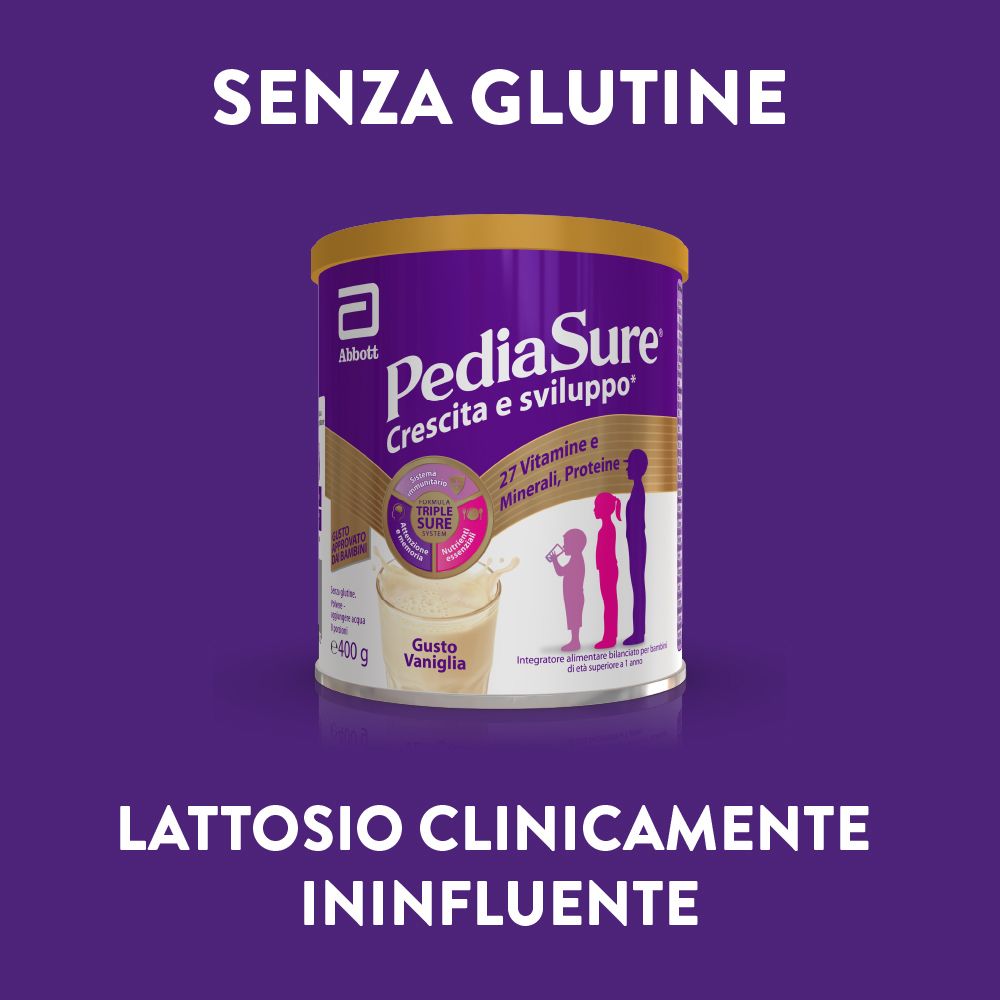 Pediasure Crescita&Sviluppo Integratore Bambini polvere Vaniglia