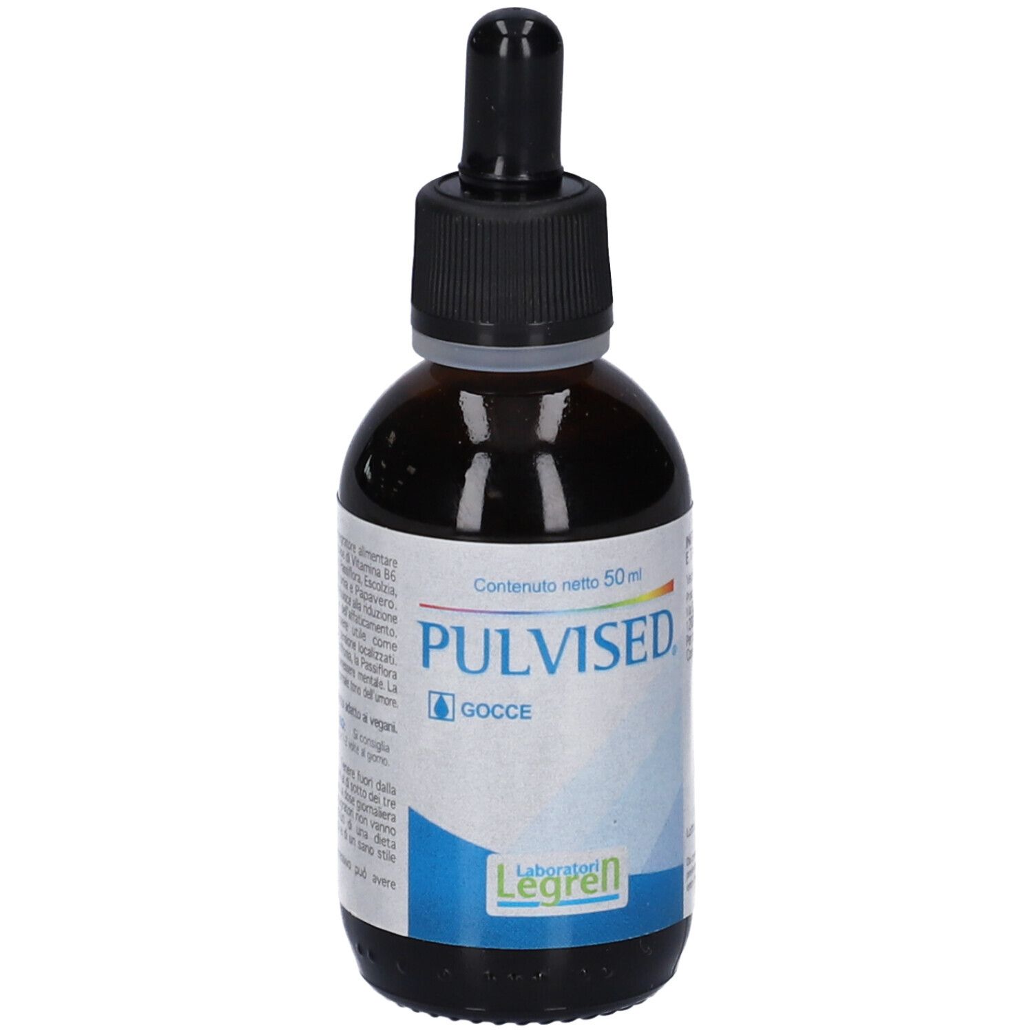Flacone Pulvised Gocce 50 ml con etichetta e contagocce, Laboratori Legren.