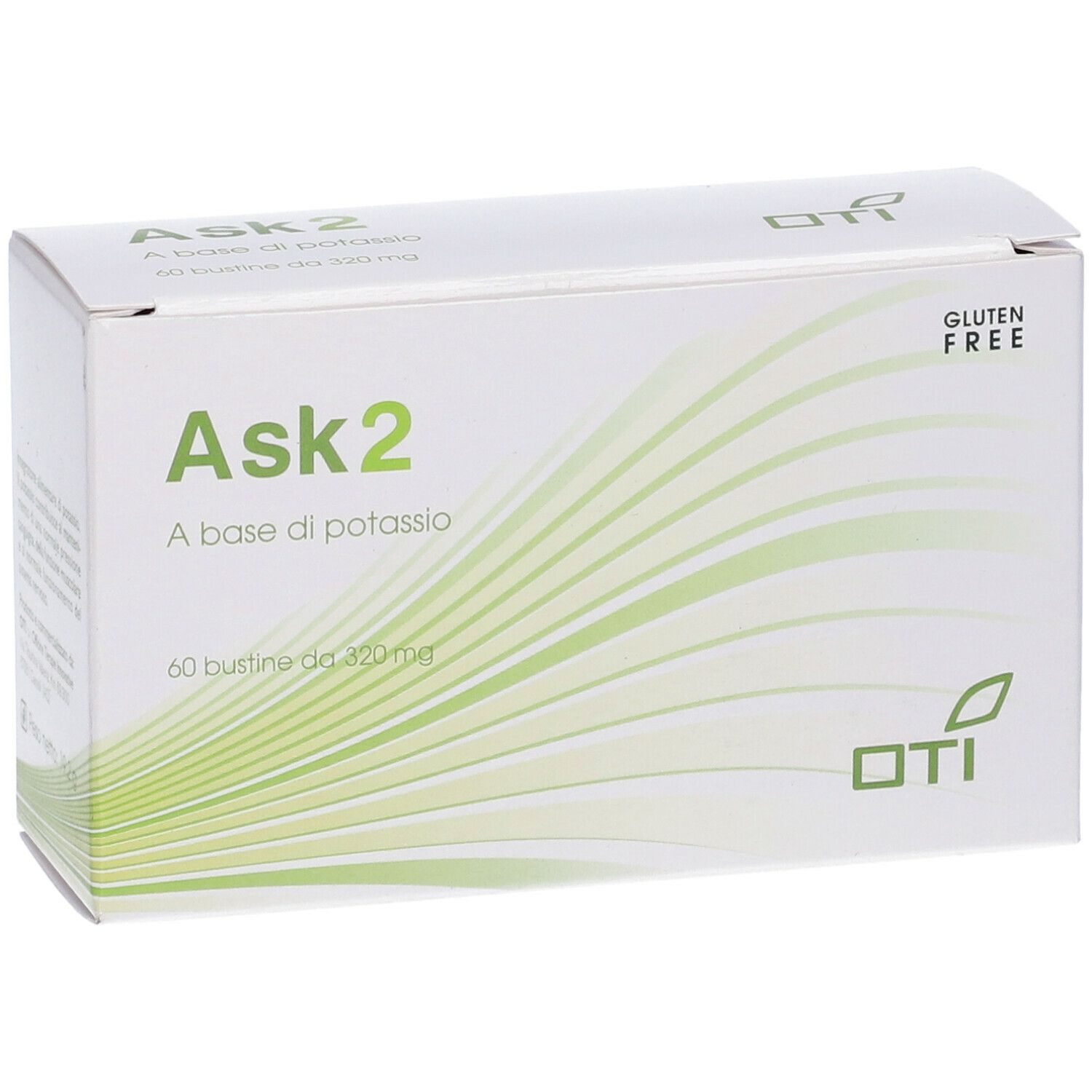 Ask 2 Integratore alimentare a base di Potassio, bicarbonato di Potassio 60  bustine 320 mg