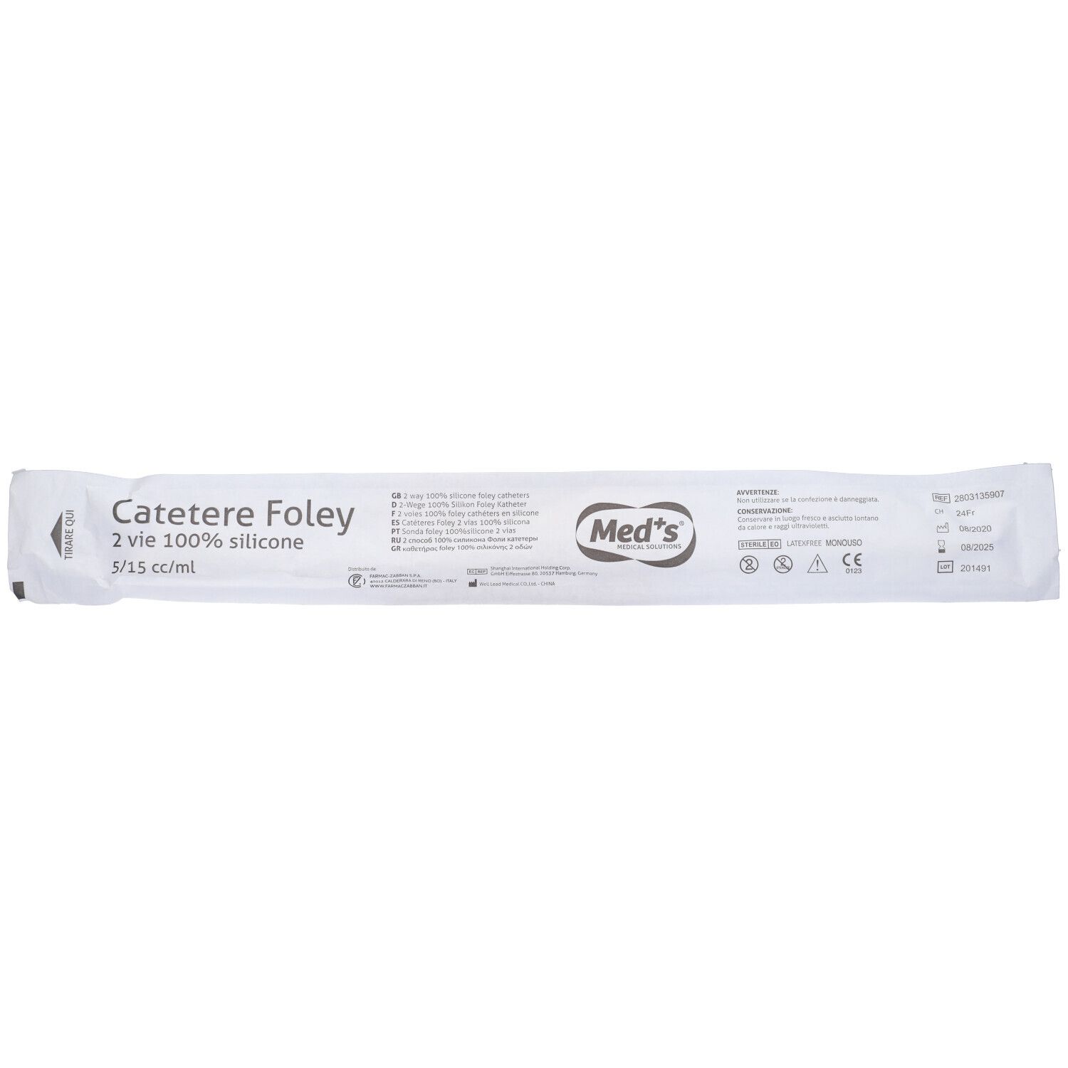 Sonda Foley Sil 2V 5/15 Ch24