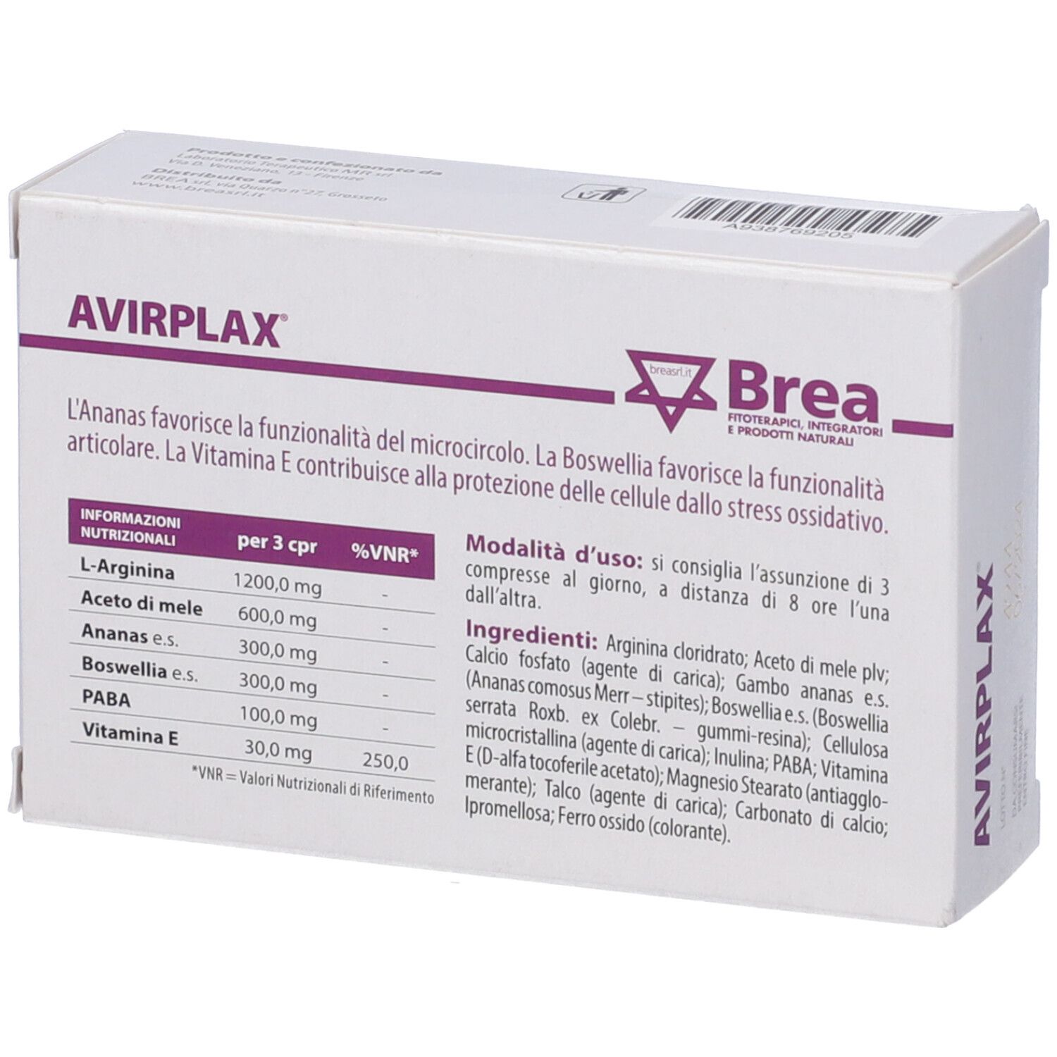 Avirplax 30 Compresse
