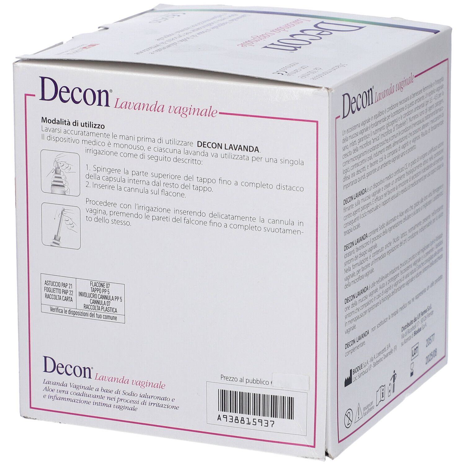 Decon Lavanda Vaginale 5 Flaconi Da 100 Ml