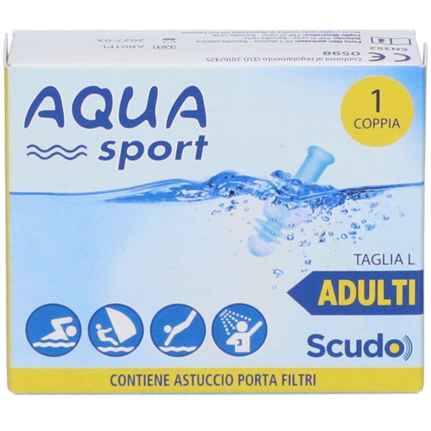 AQUA Sport Adult Filtro Auricolare