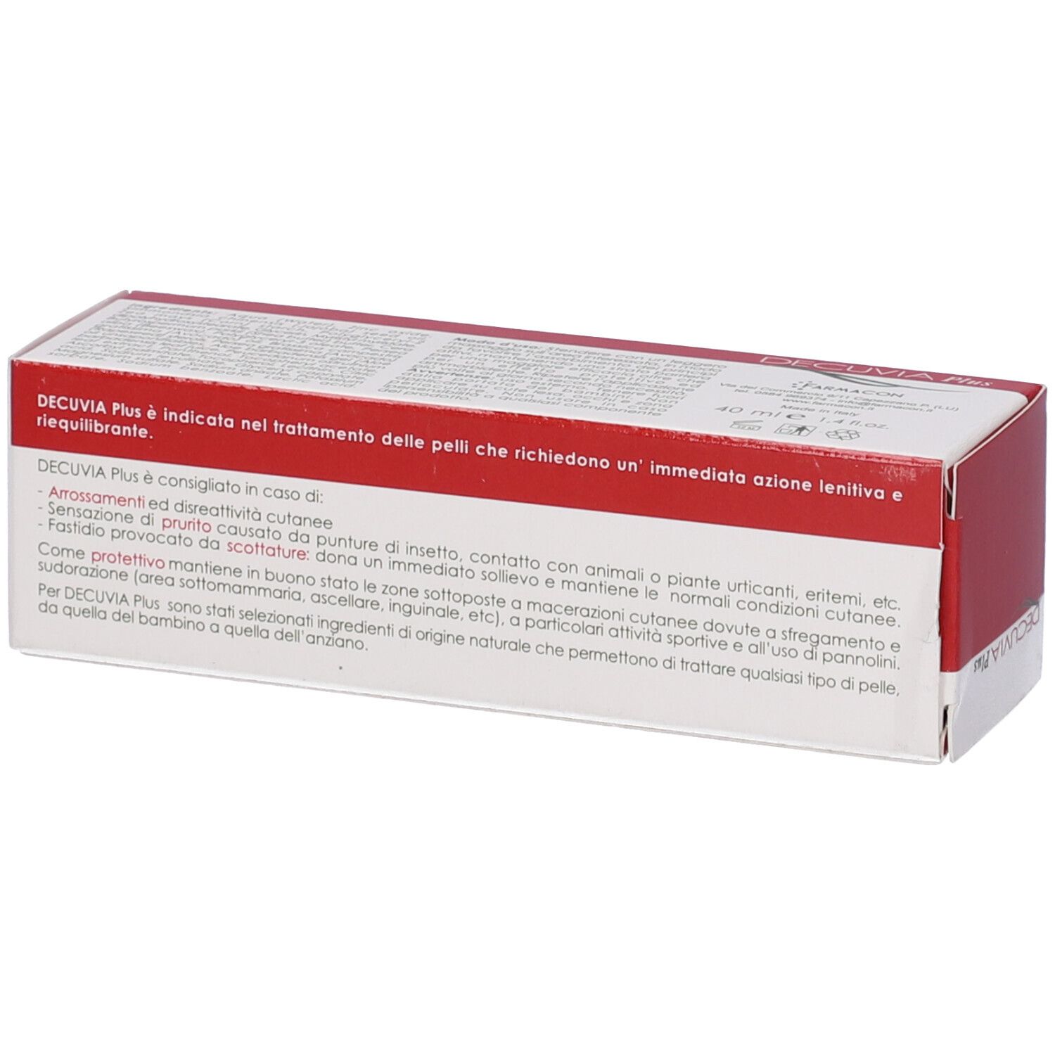 Decuvia Plus Pasta Lenitiva 40 Ml