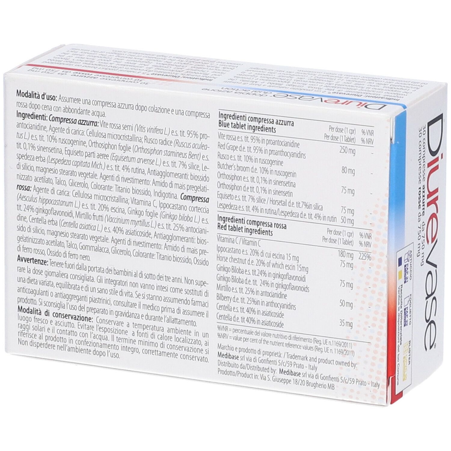 Diurevase 60 Compresse 750 Mg