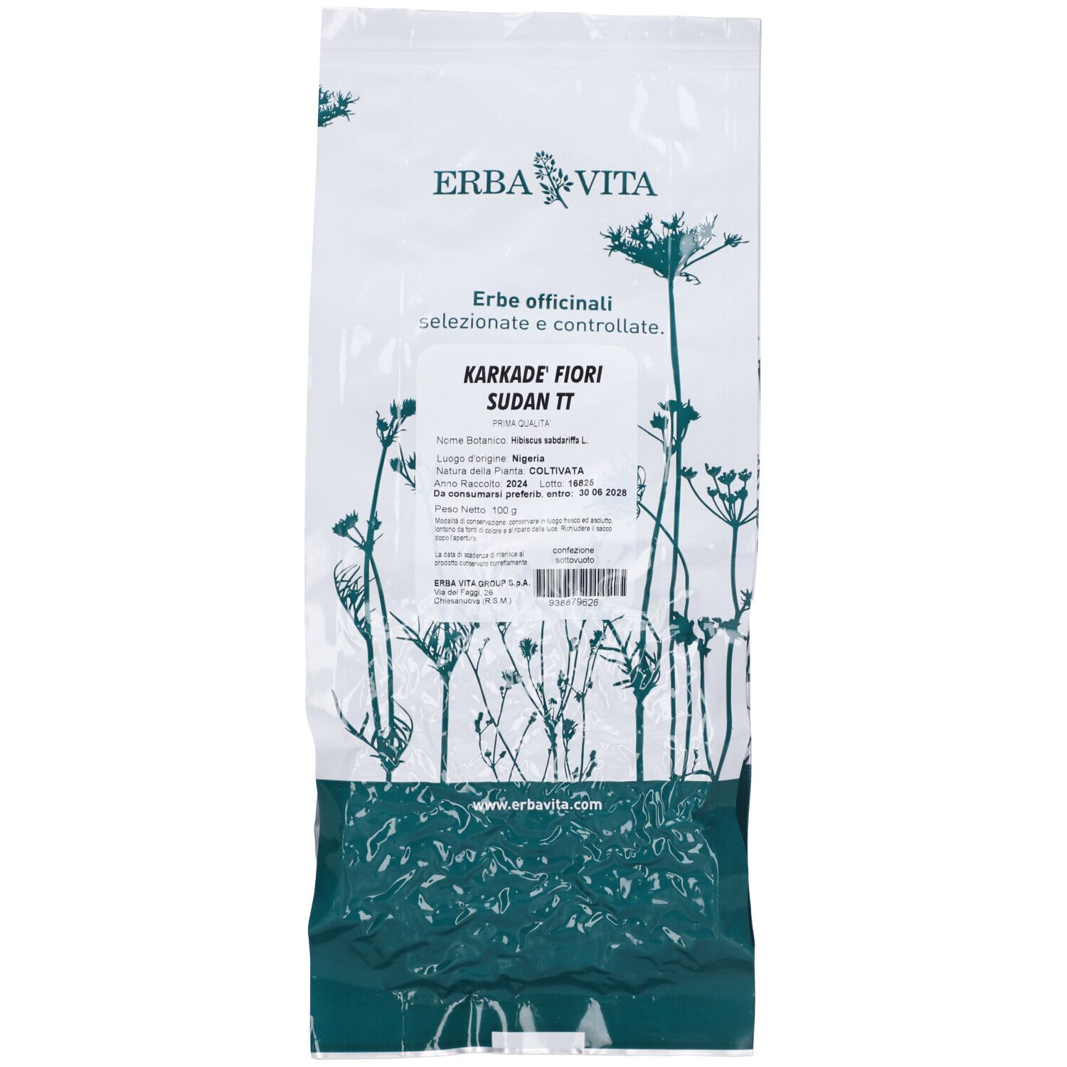 Erba Vita Karkadé Taglio Tisana Prima Qualità