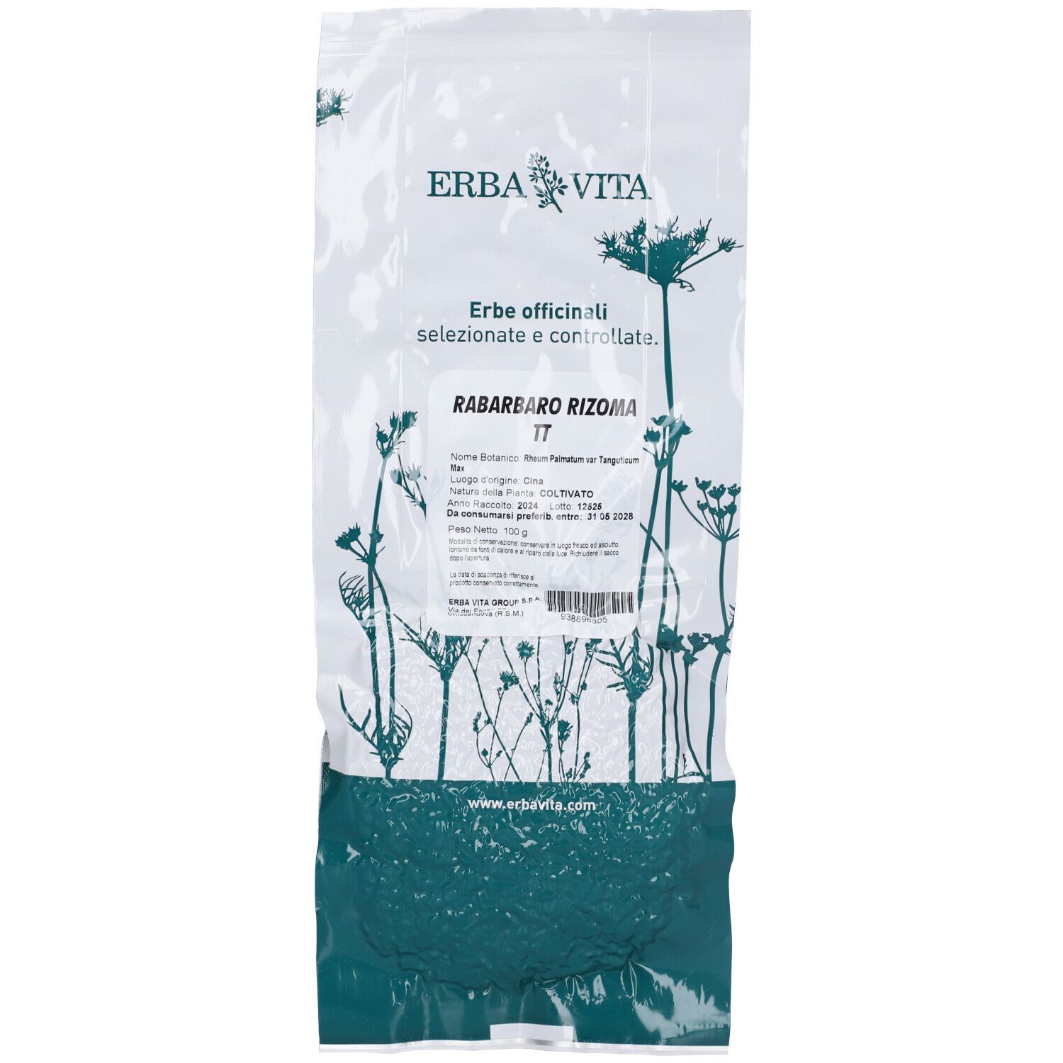Erba Vita Rabarbaro Taglio Tisana Rizoma