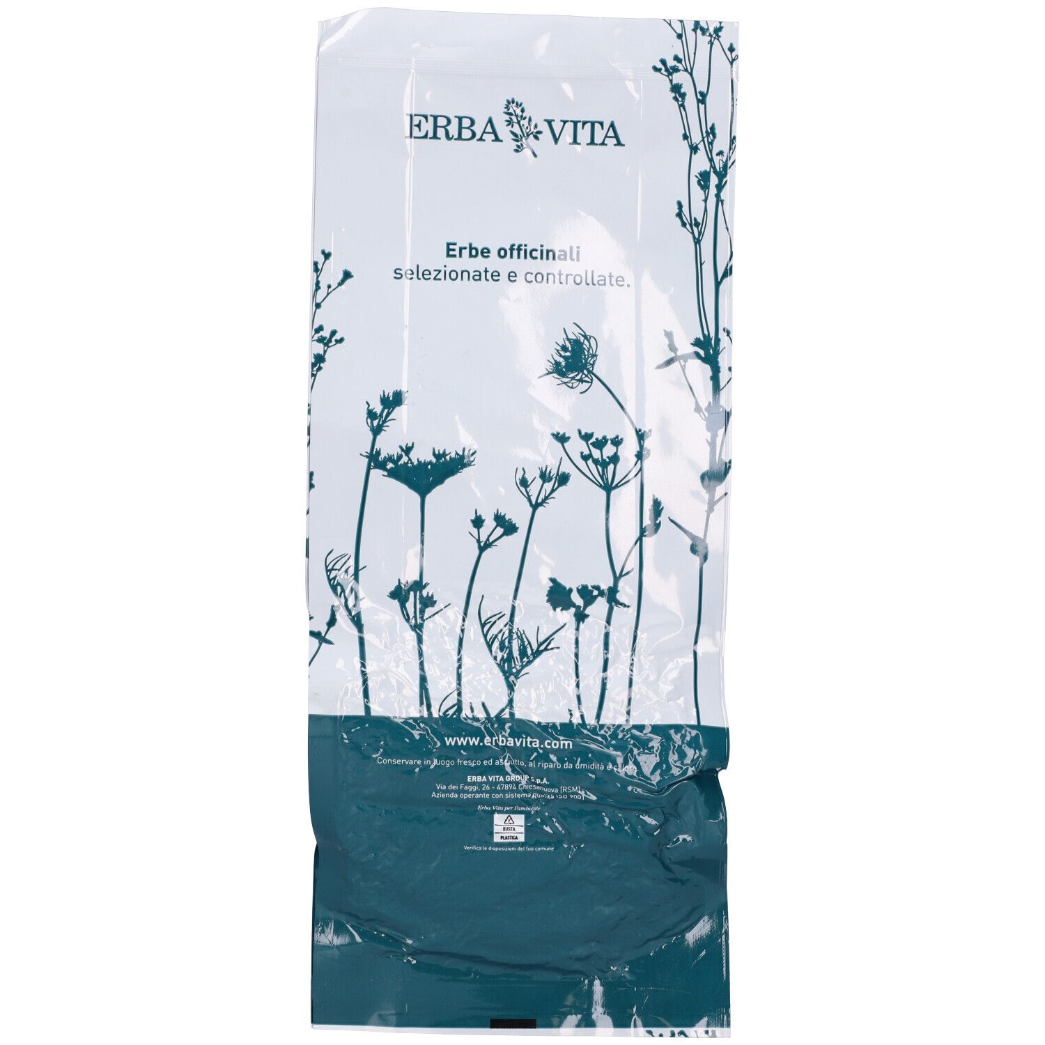 Confezione di foglie di Boldo. Scritta: Erba Vita, Erbe officinali selezionate e controllate.