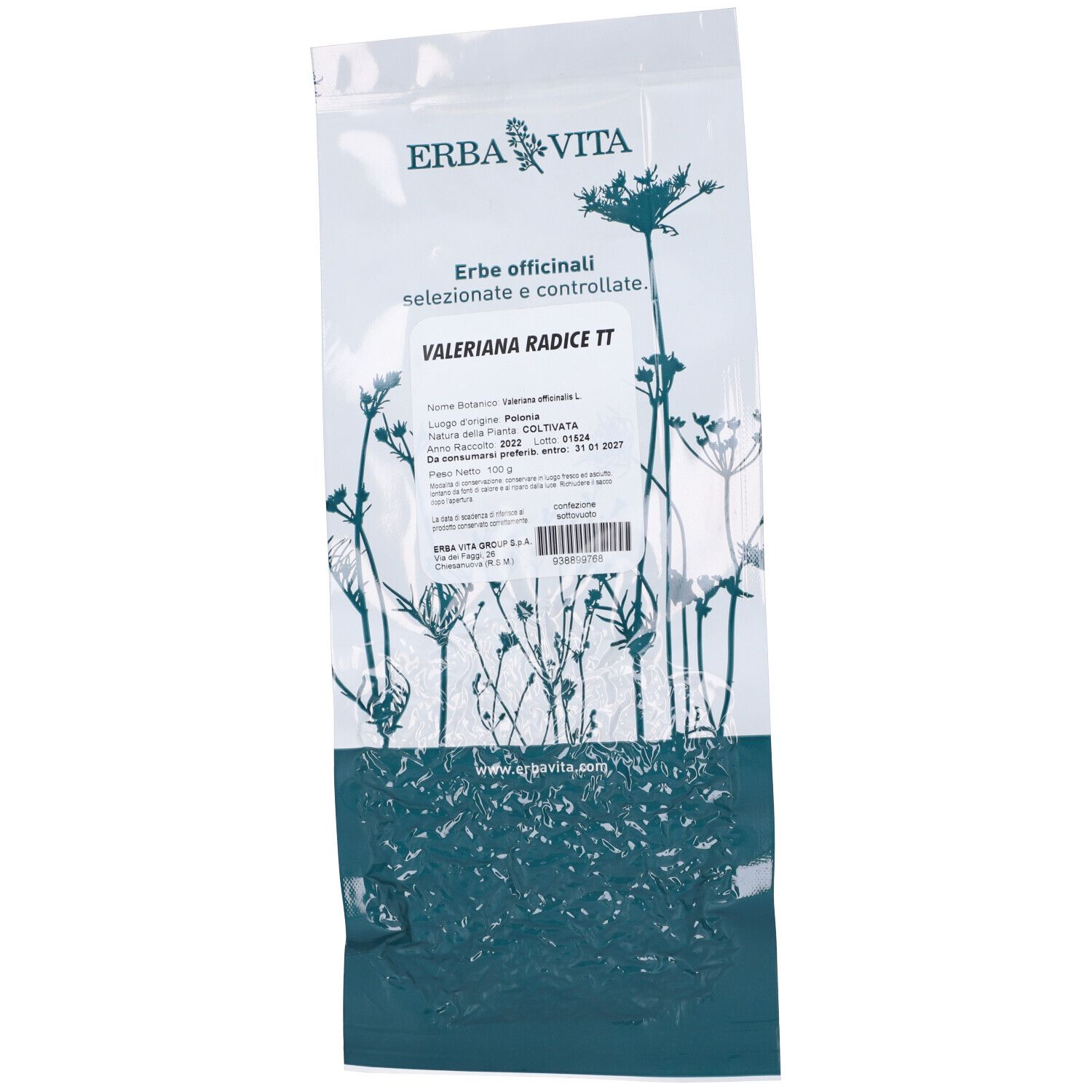 Valeriana Taglio Tisana Radice 100 G