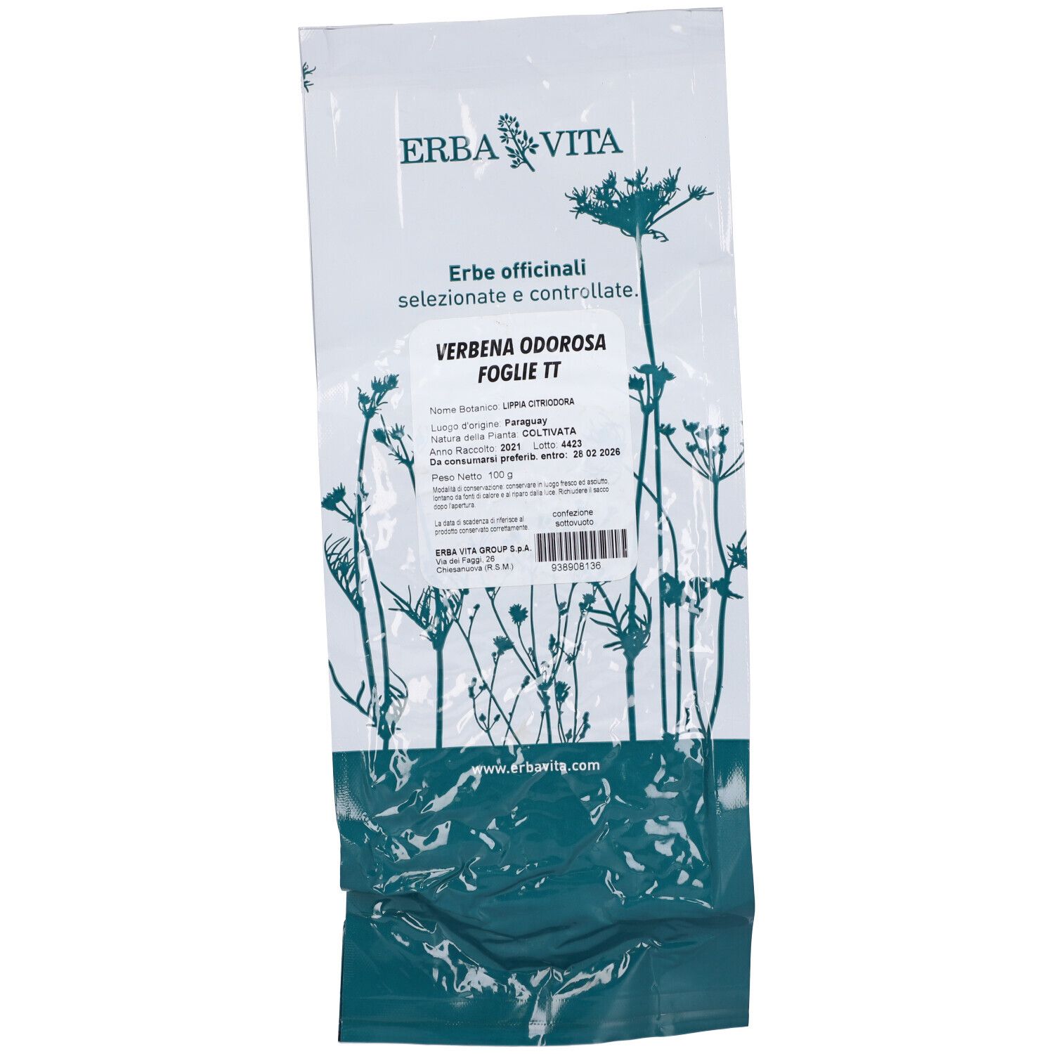 Verbena Odorosa Taglio Tisana Foglie 100 G