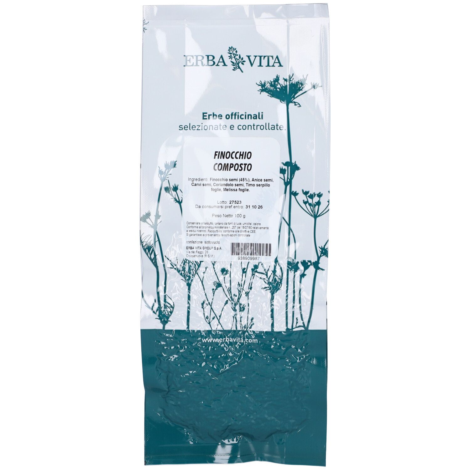 Finocchio Composto Tisana 100G