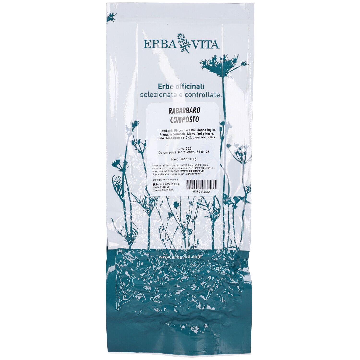 Rabarbaro Composto Tisane 100G