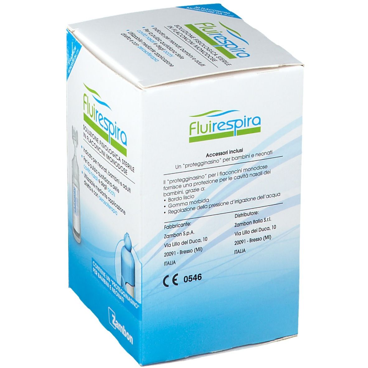 Fluirespira soluzione fisiologica 30 flaconcini a € 6,44 su Farmacia  Pasquino