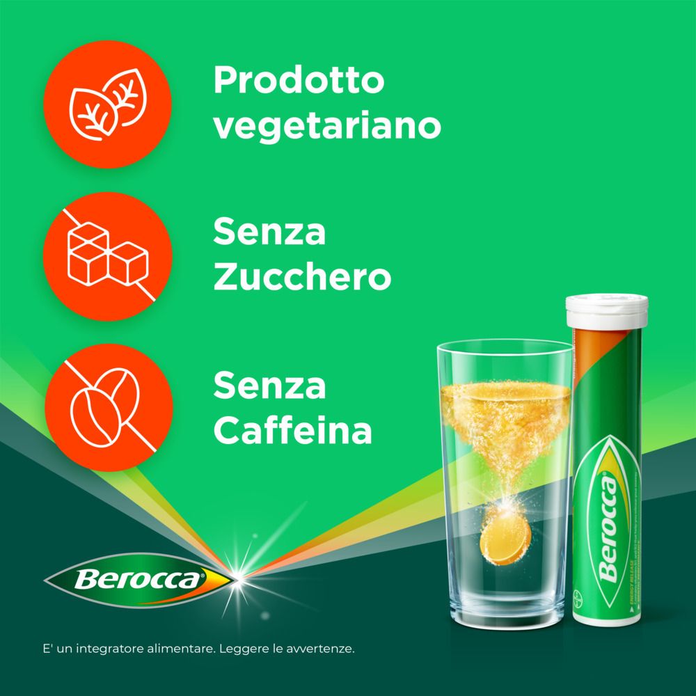 Berocca Plus Integratore Vitamine minerali per Energia e Concentrazione Cpr
