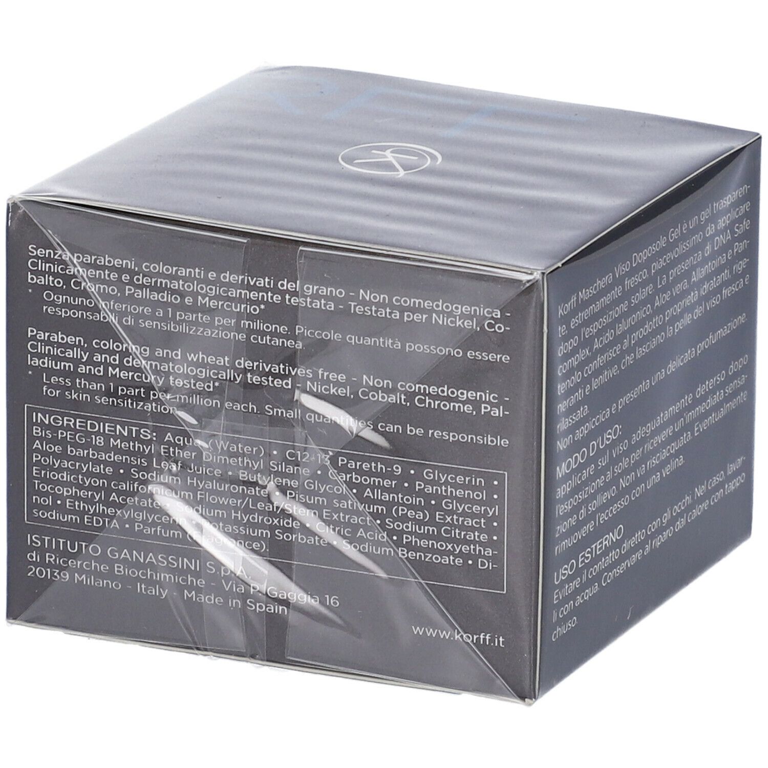 Korff Sun Secret Maschera Viso Doposole Gel - risparmia il 10% con il codice: Korff10