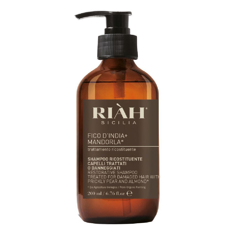Riah Fico D'India E Mandorla Shampoo Ricostituente 200 Ml