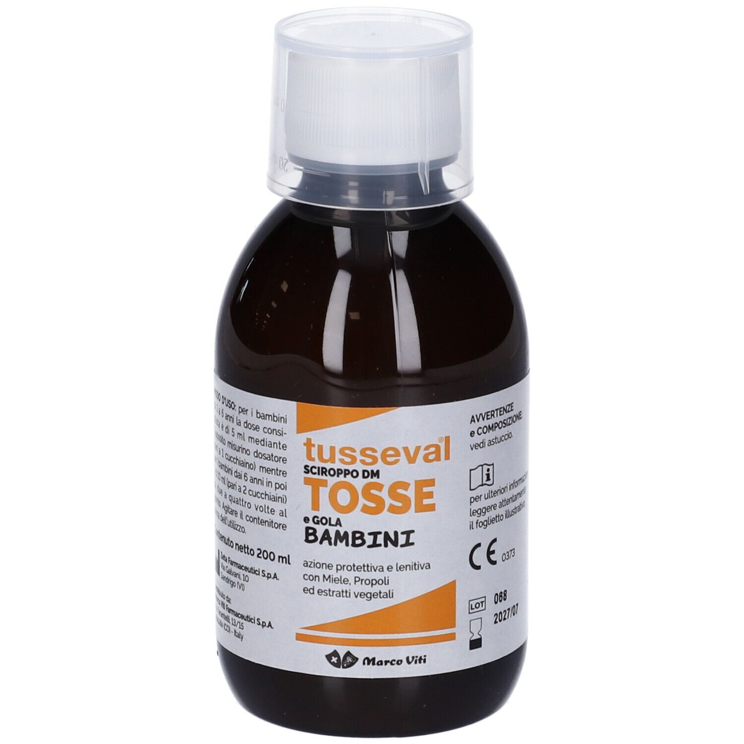 Tusseval Sciroppo Tosse Bambini 200 Ml