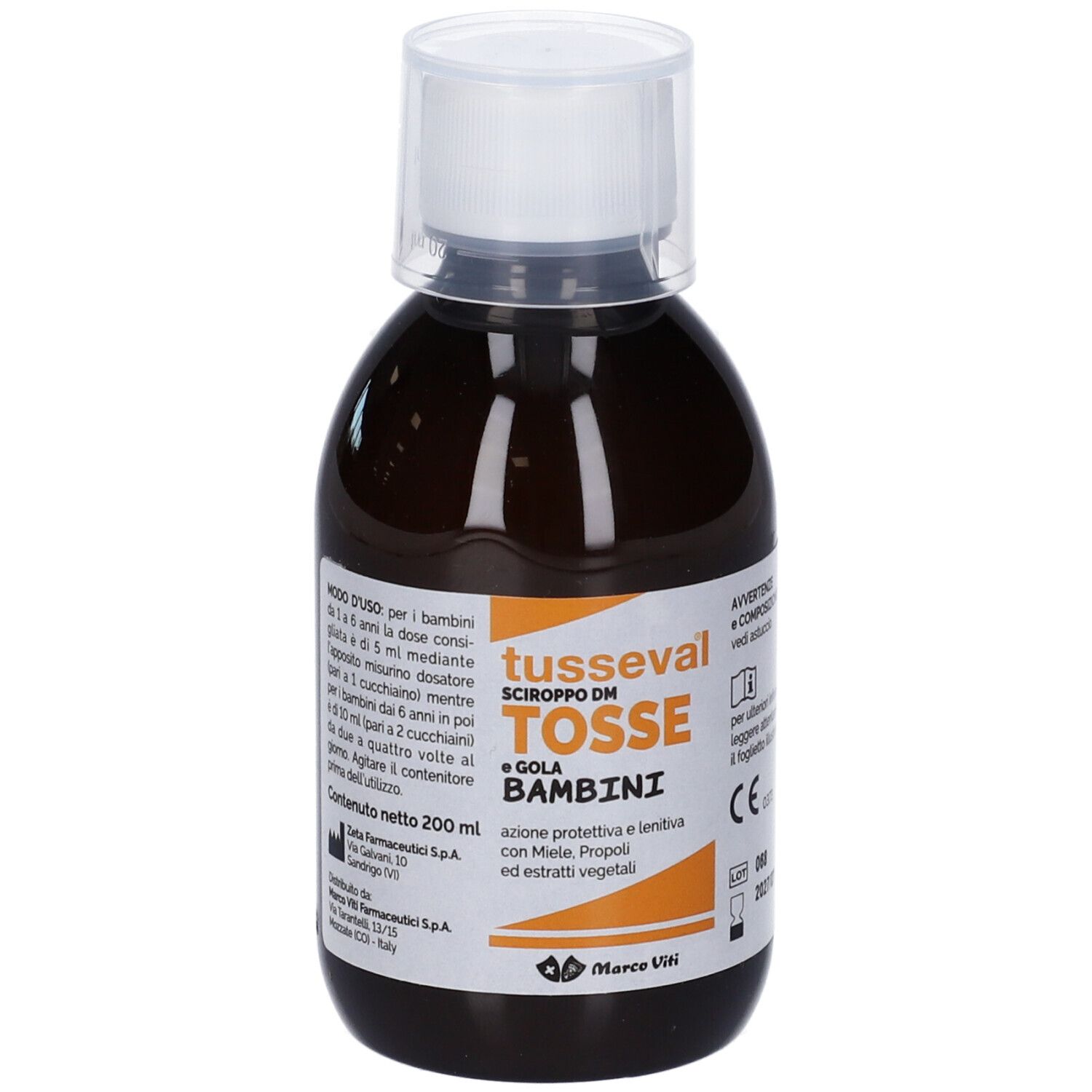 Tusseval Sciroppo Tosse Bambini 200 Ml