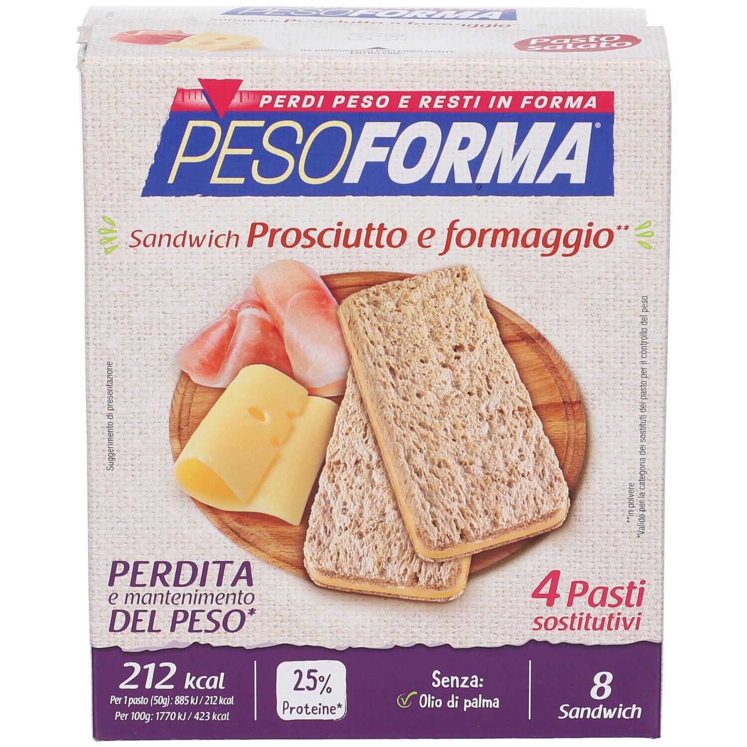 PESOFORMA® Sandwich Prosciutto e Formaggio