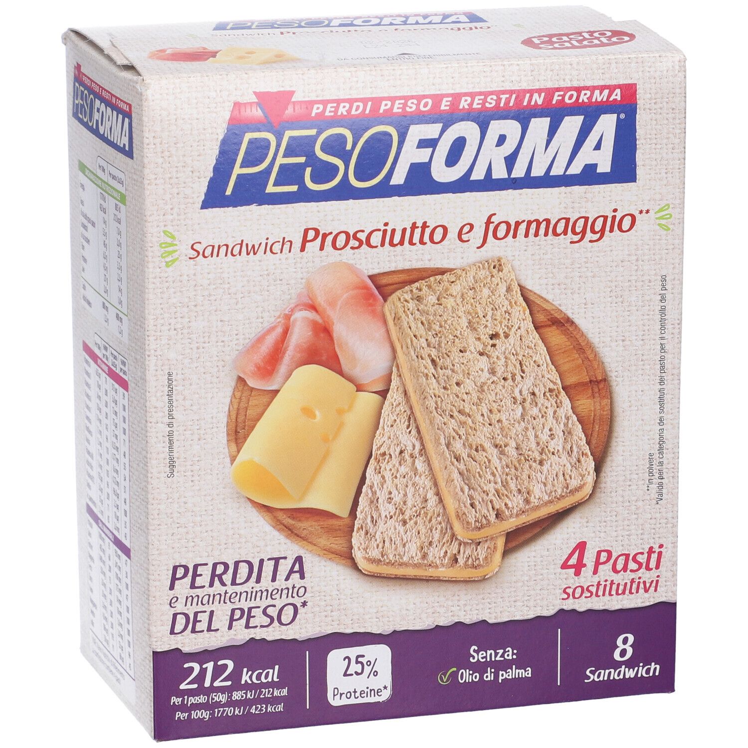 PESOFORMA® Sandwich Prosciutto e Formaggio