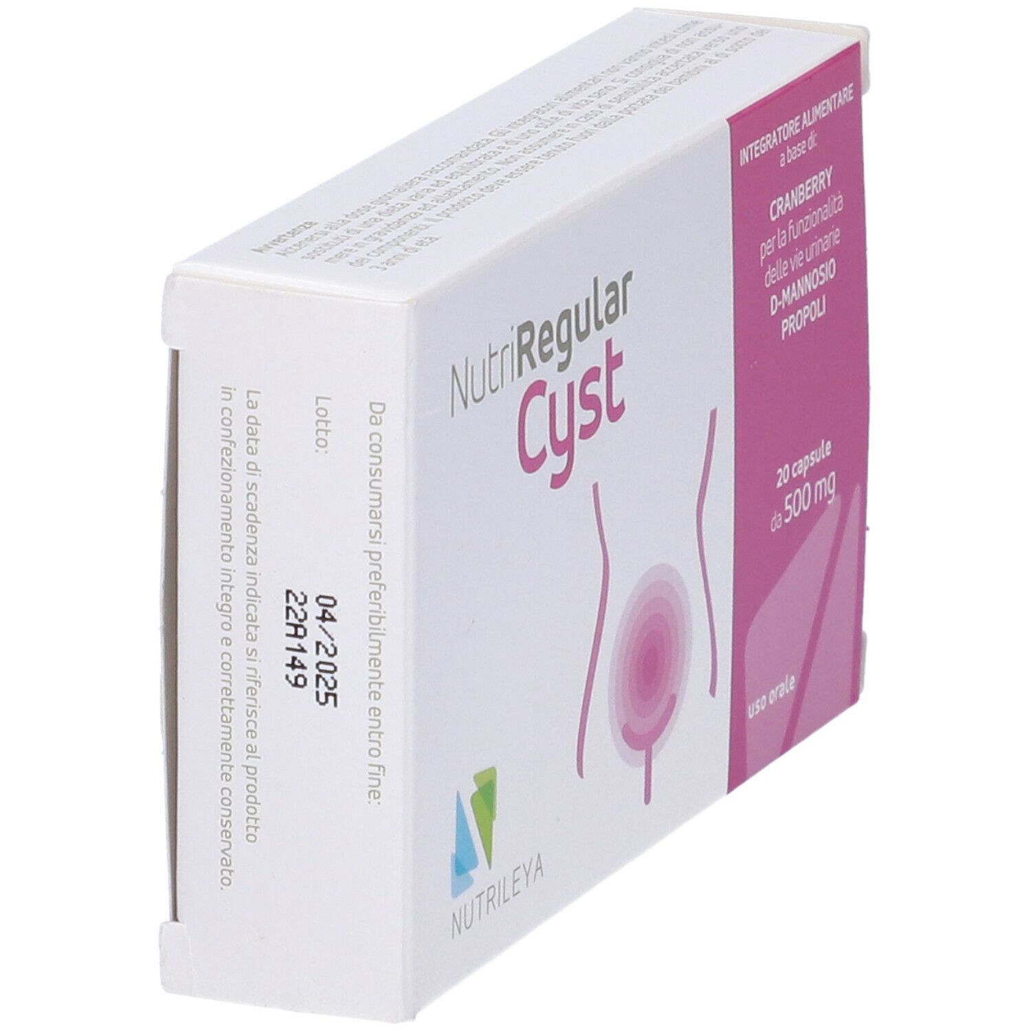 Nutriregular Cyst 20 Capsule 500 Mg
