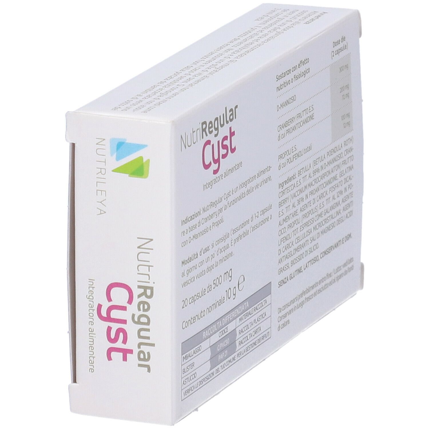 Nutriregular Cyst 20 Capsule 500 Mg