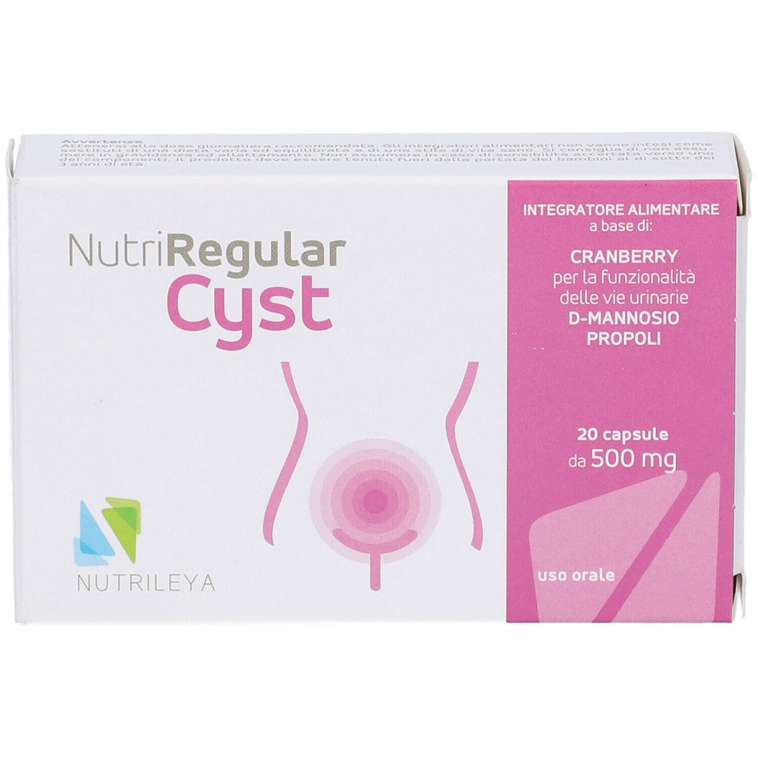 Nutriregular Cyst 20 Capsule 500 Mg