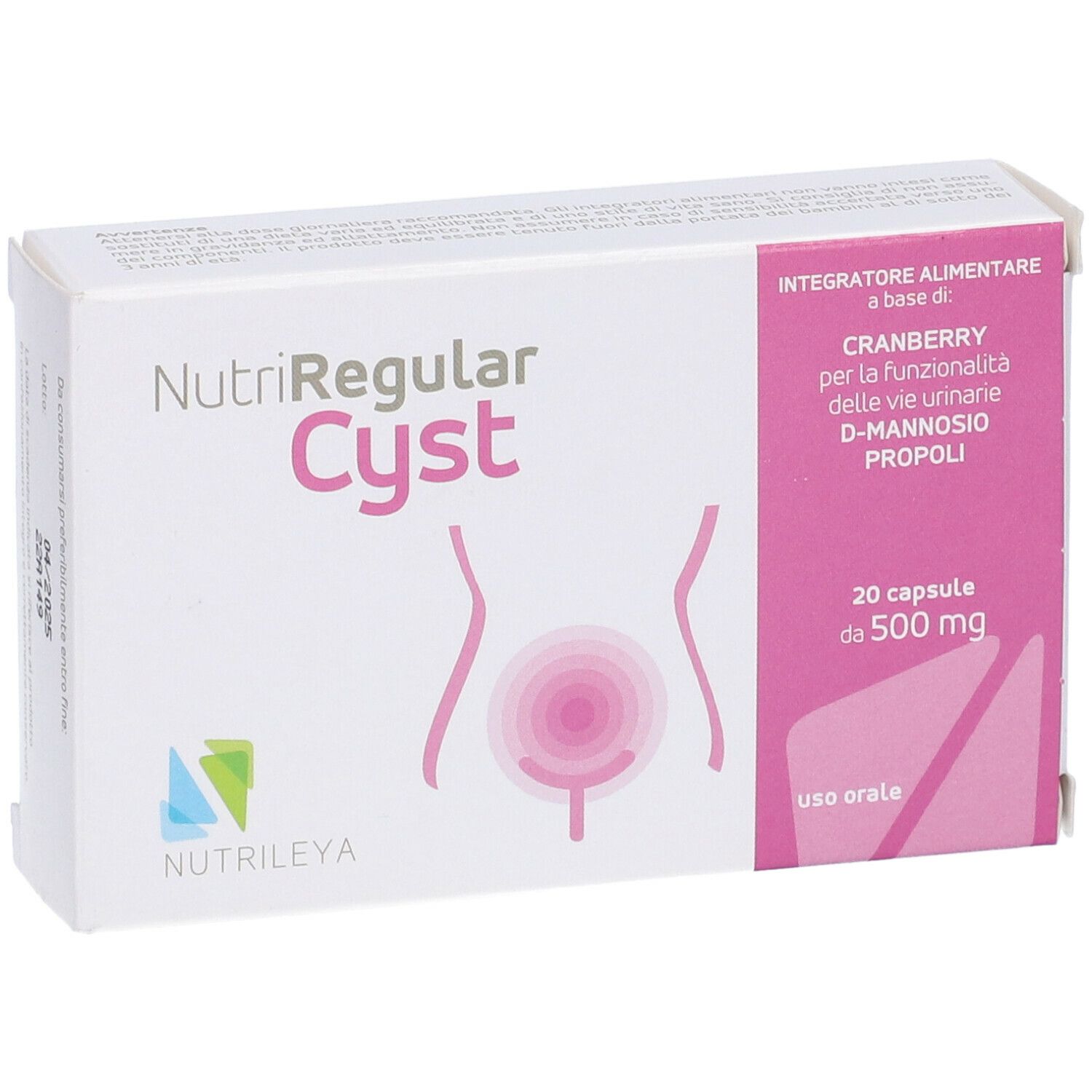 Nutriregular Cyst 20 Capsule 500 Mg