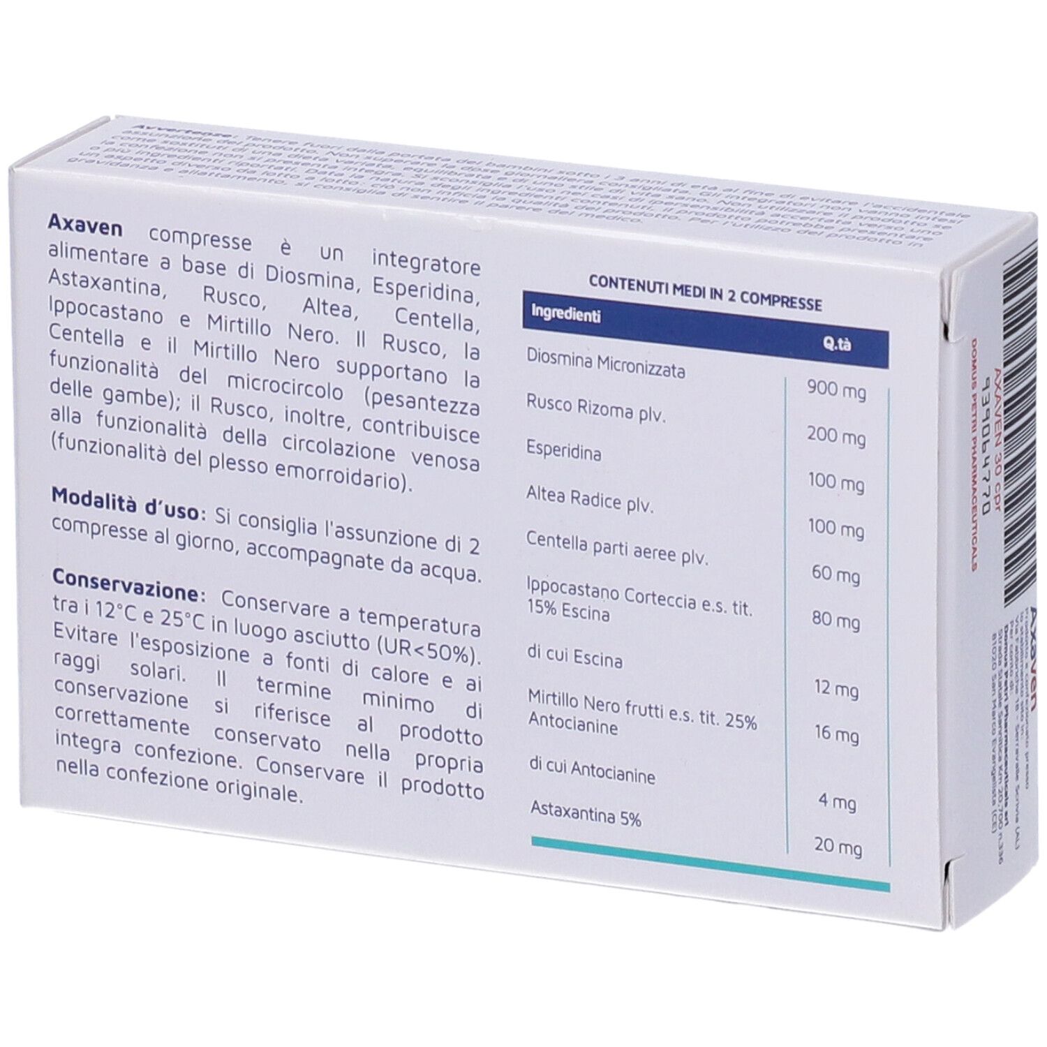 Axaven 30 Compresse