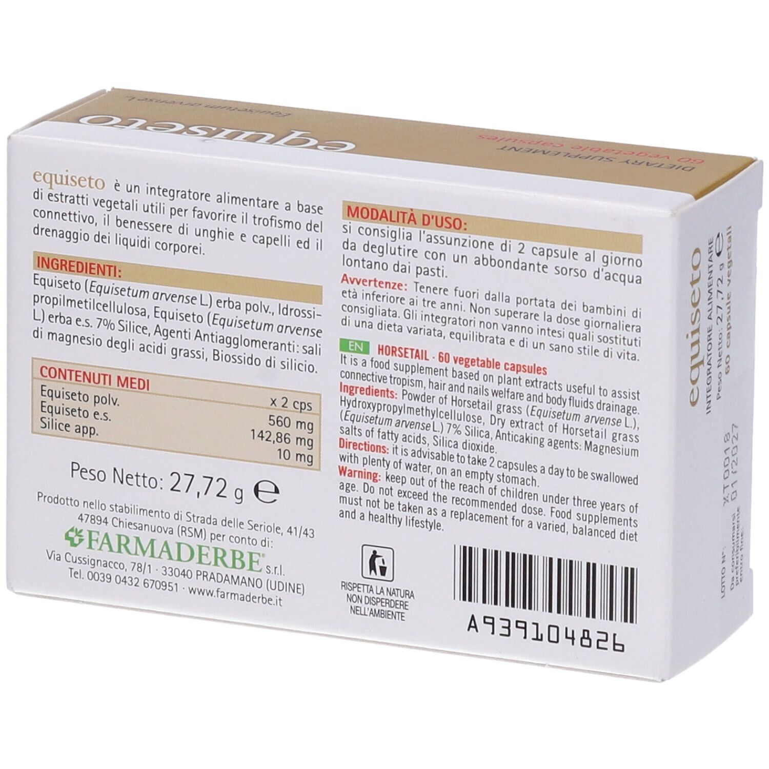Farmaderbe Equiseto Capsule