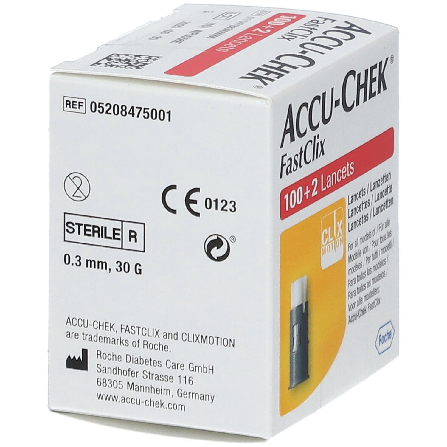 Accu-Chek® FastClix 100 + 2 Lancette per Pugnidito Accu-Chek® FastClix 1 pz