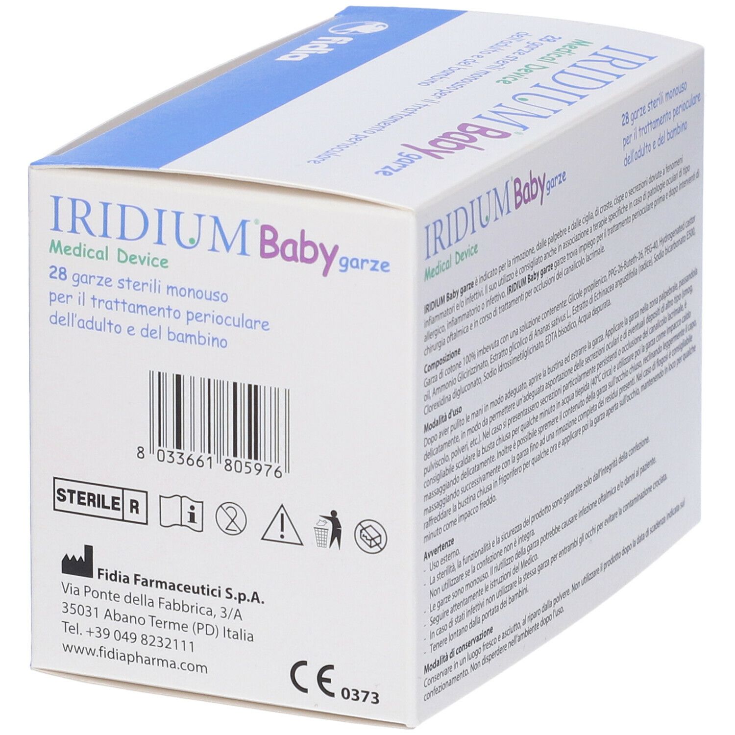 Iridium® Baby Garze Sterili Monouso