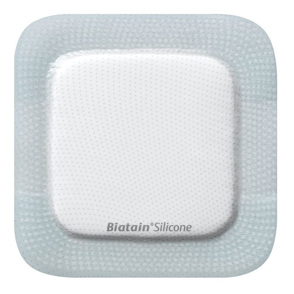 Medicazione Biatain In Schiuma Di Poliuretano Con Bordo Adesivo In Silicone 15X15 Cm 5 Pezzi
