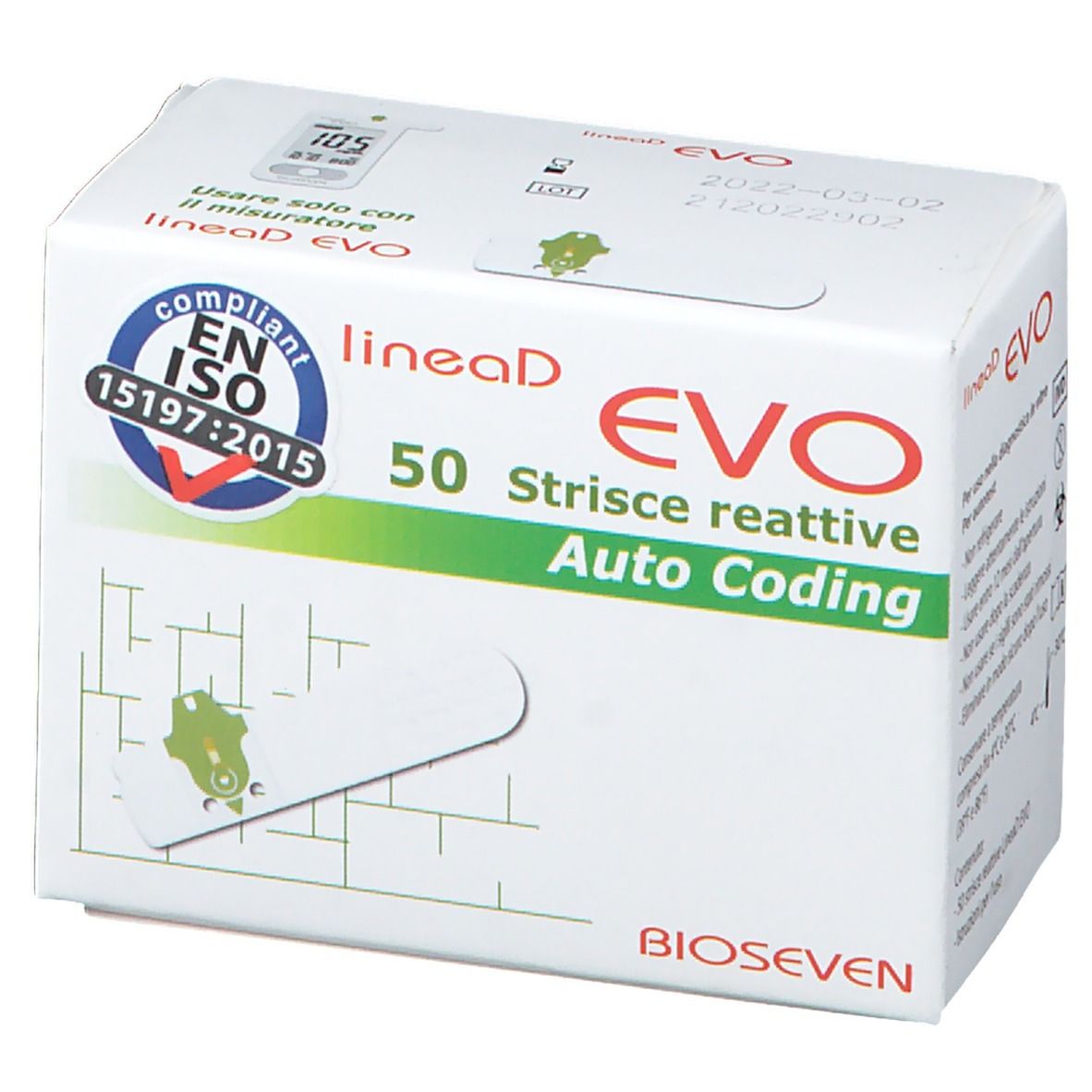 Bioseven LineaD Evo Strisce reattive Auto Coding