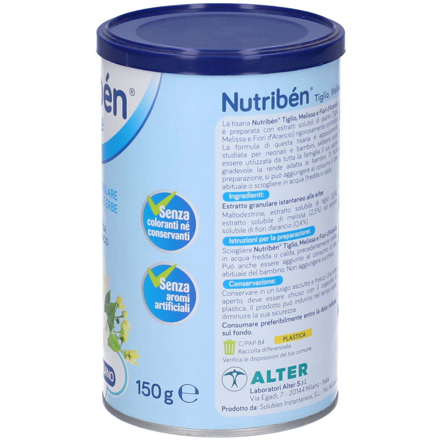 Nutriben Tisana Tiglio/Melissa Fiori Arancio 200 G