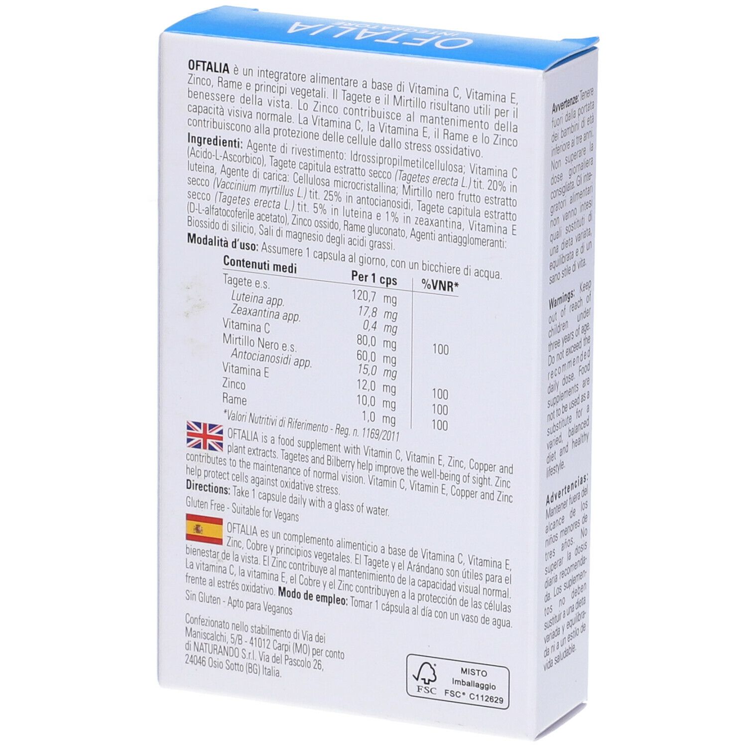 Oftalia Integratore 30 Capsule