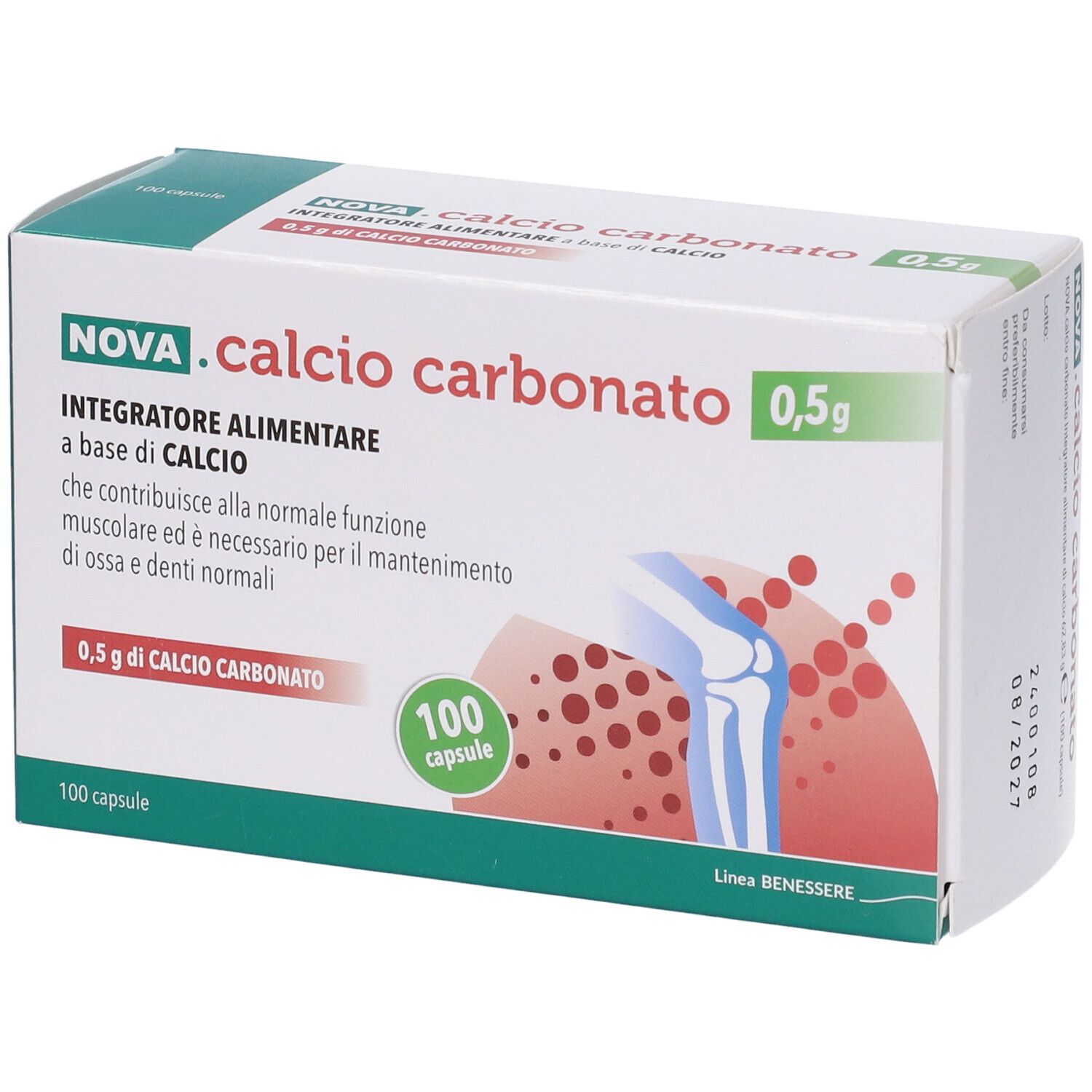 Nova Calcio Carbonato 0,5 G 100 Capsule