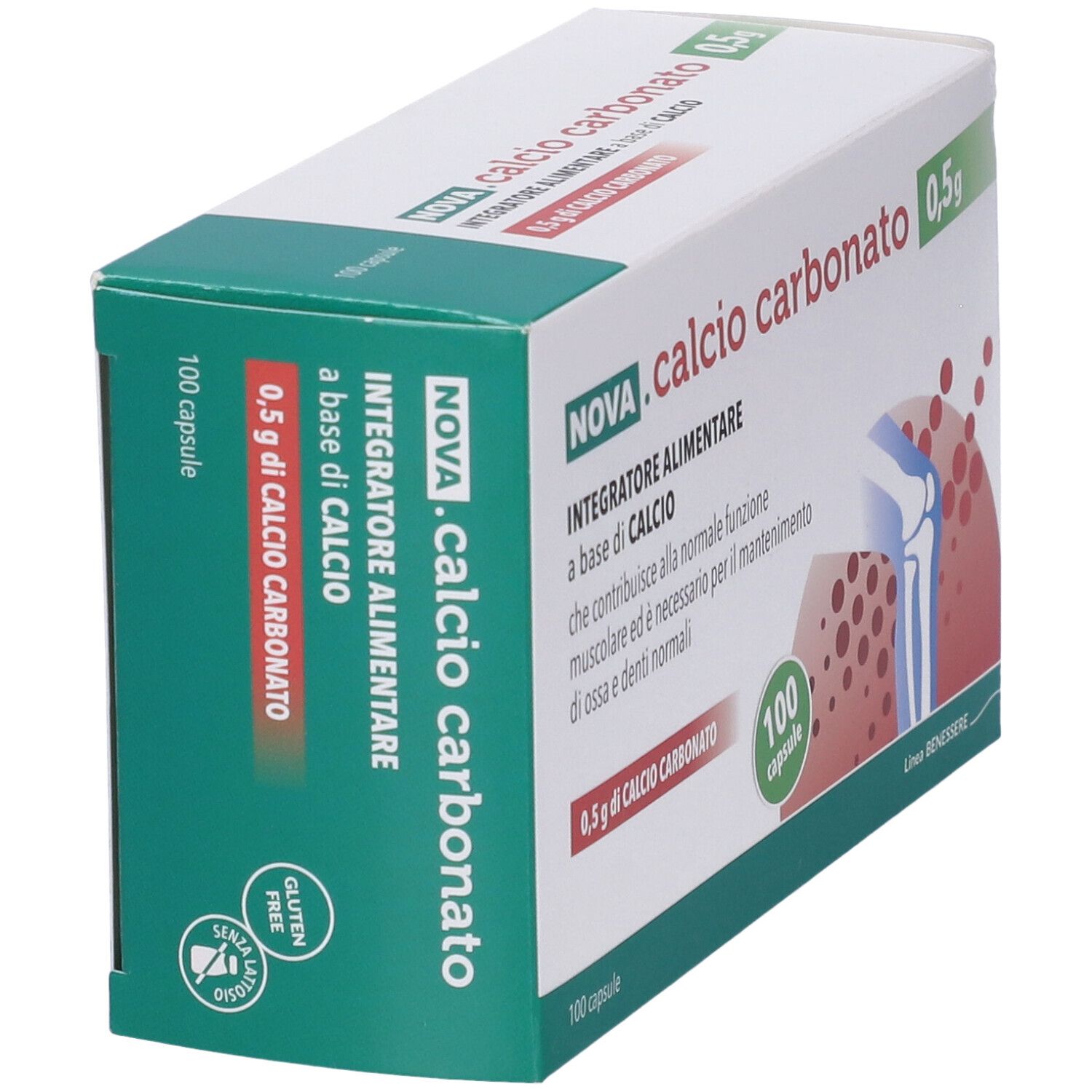 Nova Calcio Carbonato 0,5 G 100 Capsule