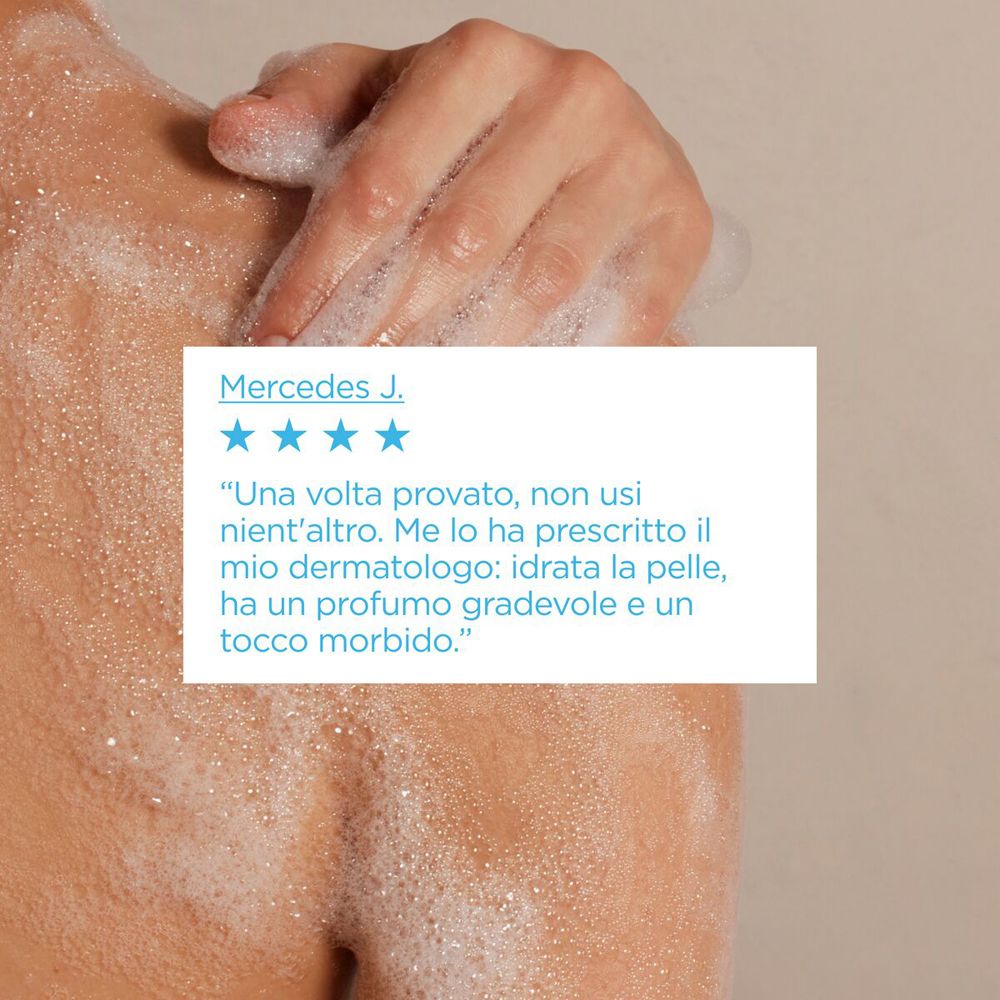 Box di testo con citazione: « ... idratata la pelle, ha un profumo gradevole e un tocco morbido. »