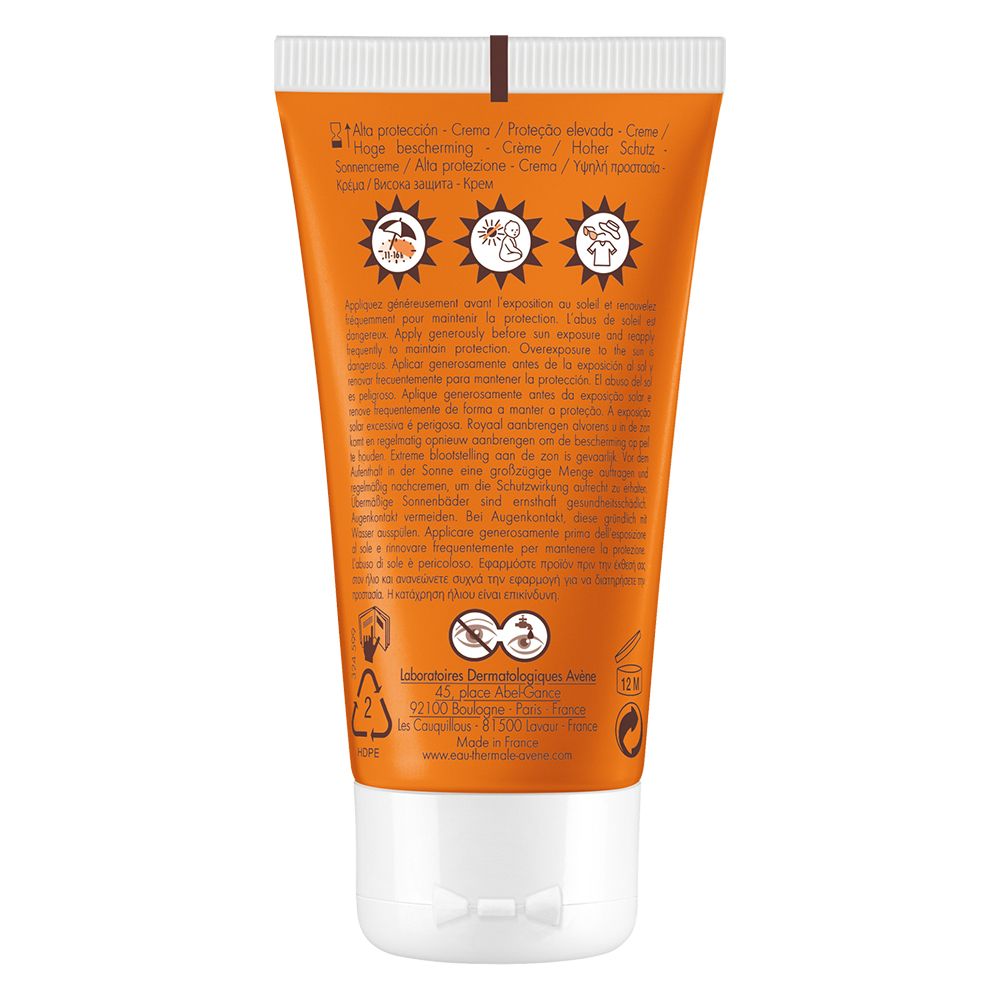 Eau Thermale Avène Crema solare SPF 30 50ml - Alta protezione solare, viso