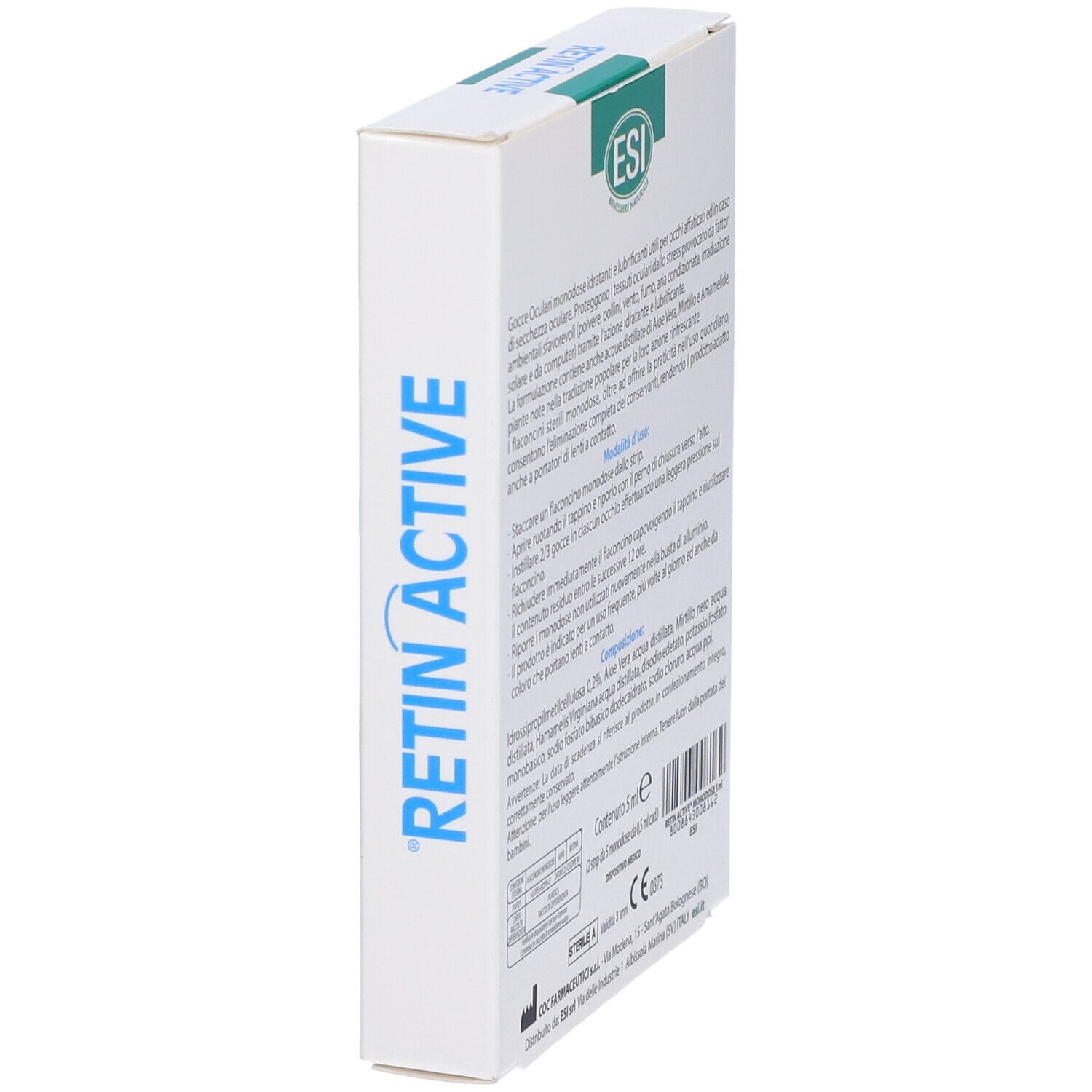 Esi Retin Active Mirtillo Gocce Oculari 10 Flaconcini Monodose Da 0,5 Ml