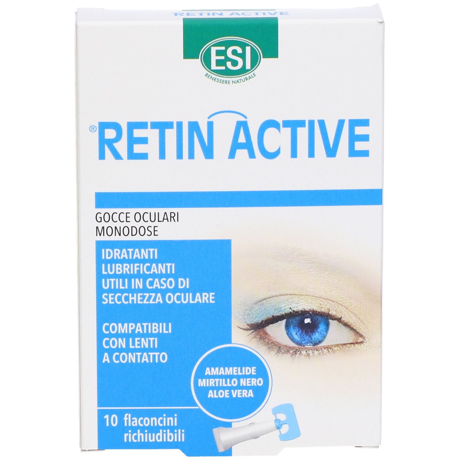 Esi Retin Active Mirtillo Gocce Oculari 10 Flaconcini Monodose Da 0,5 Ml