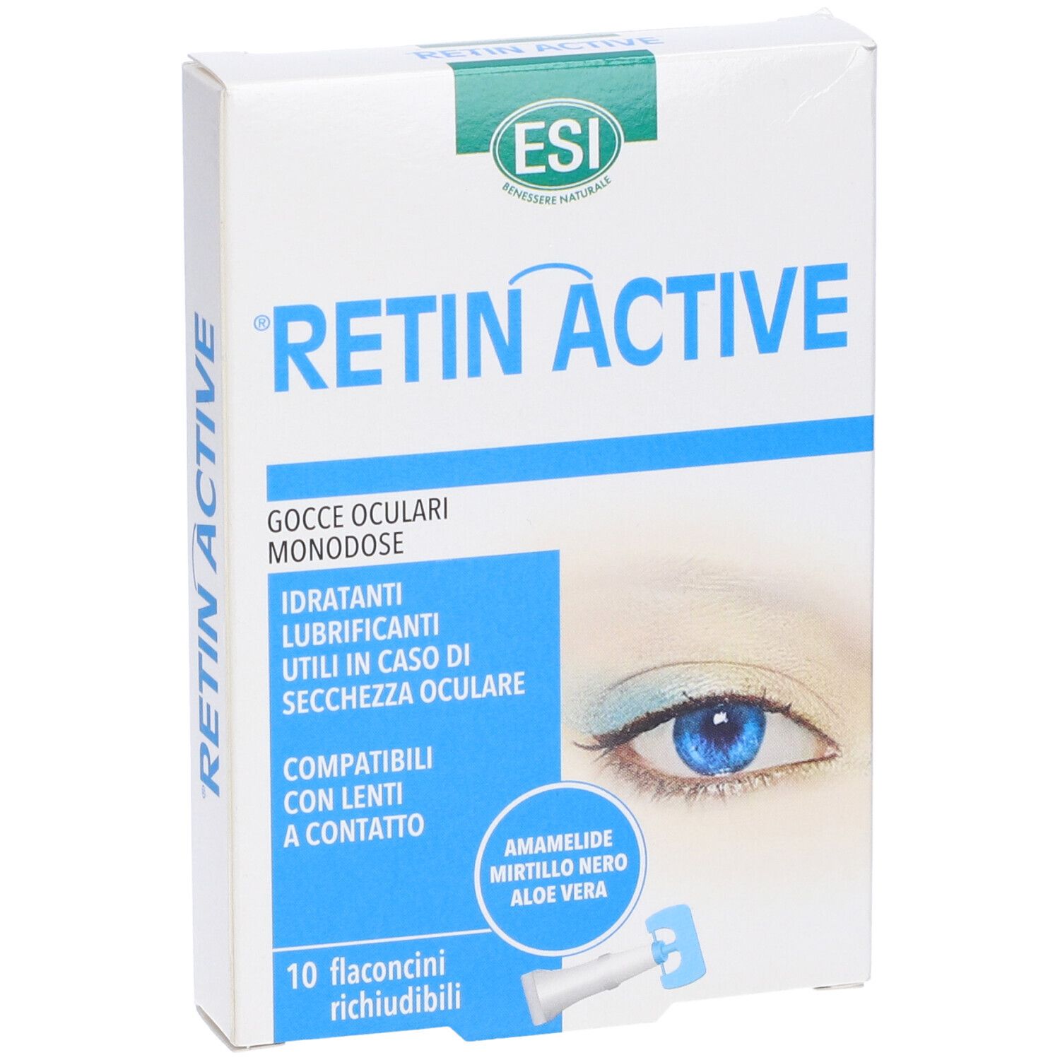 Esi Retin Active Mirtillo Gocce Oculari 10 Flaconcini Monodose Da 0,5 Ml