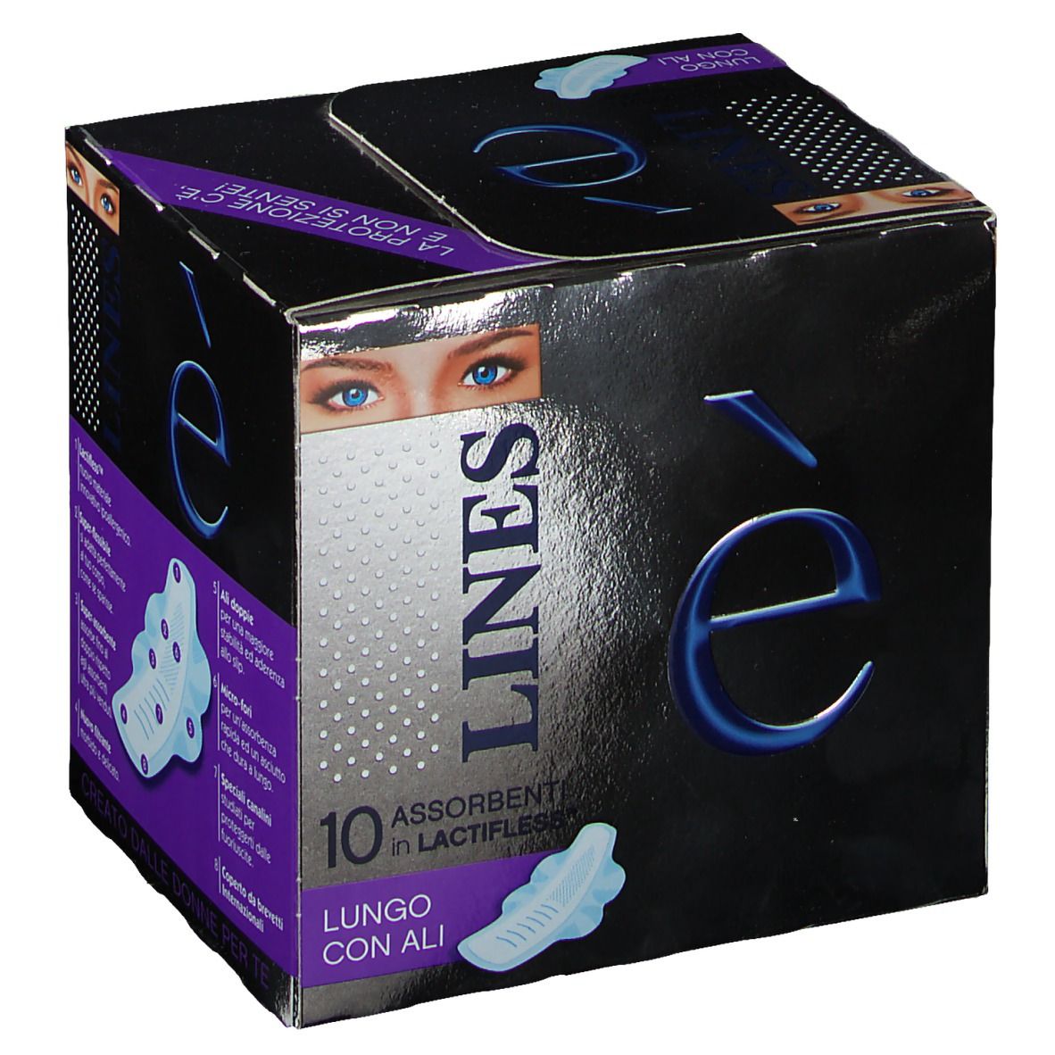 LINES è Assorbente in Lactifless™ Lungo con Ali