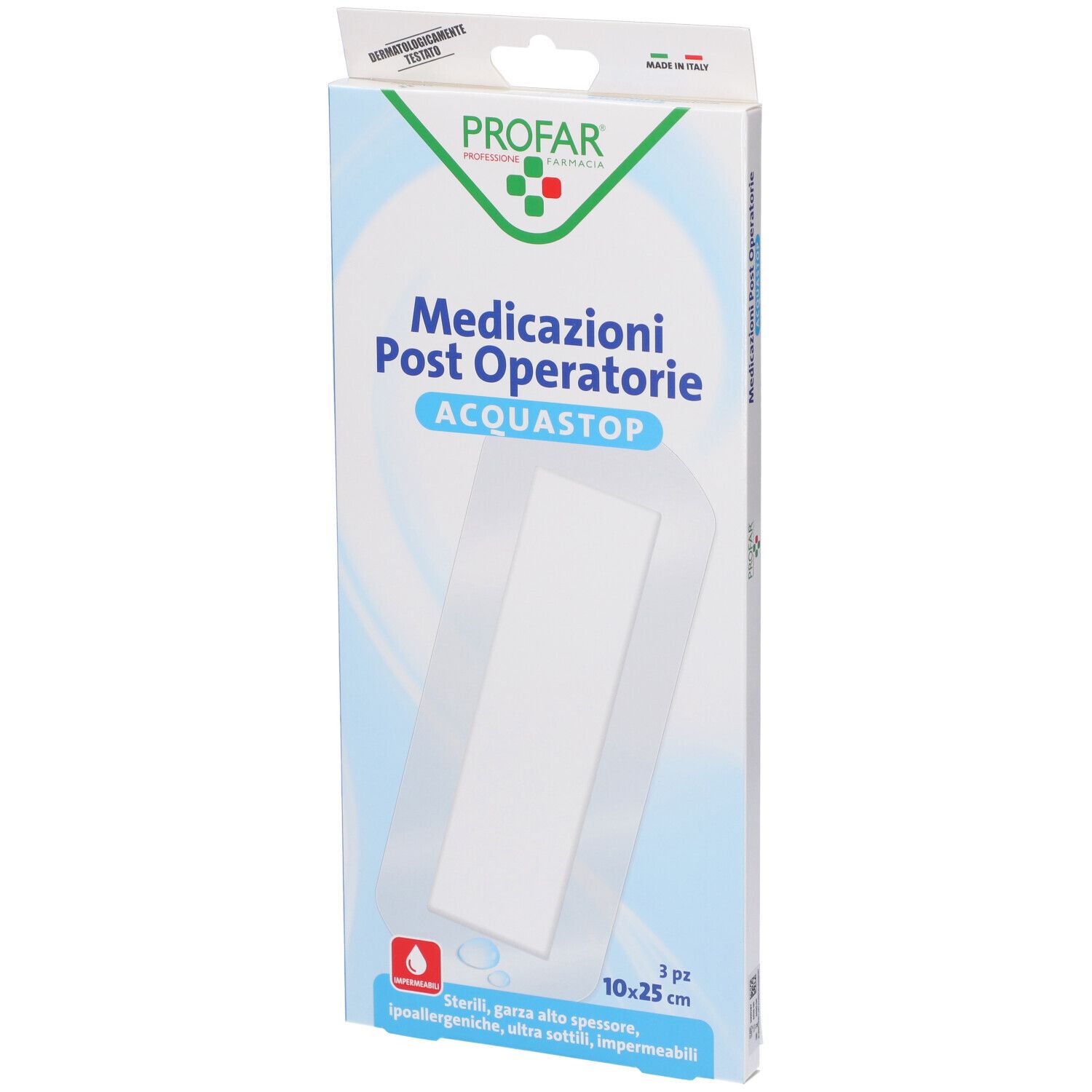 Profar Acquastop Medicazione Post Operatoria 10x25 cm