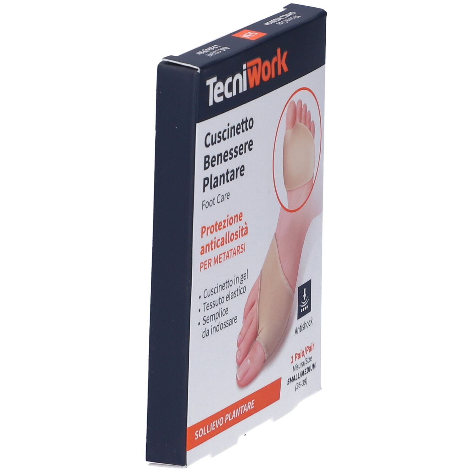 Tecniwork Cuscinetto Benessere Plantare 1 Paio Misura S/M