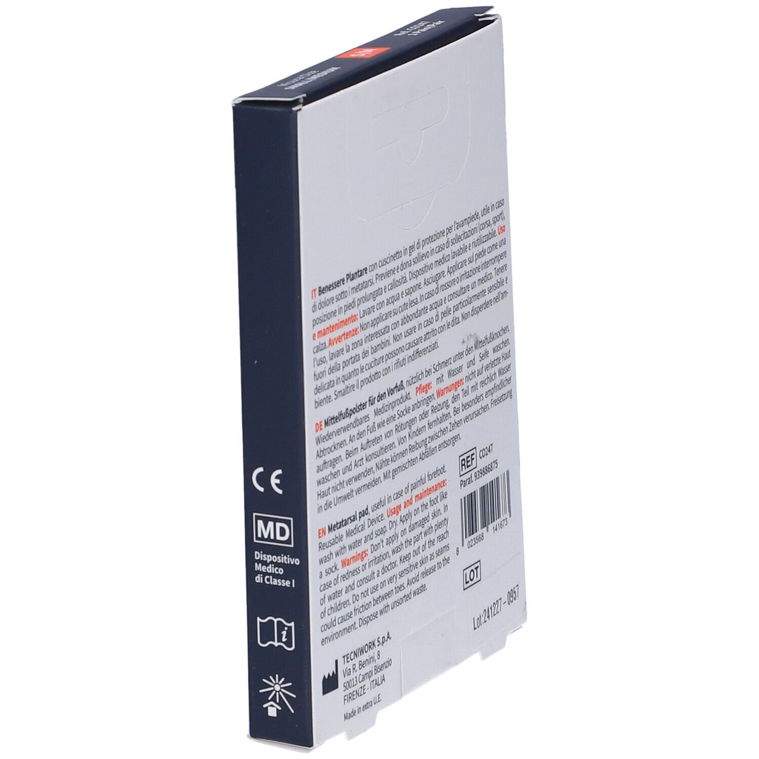 Tecniwork Cuscinetto Benessere Plantare 1 Paio Misura S/M